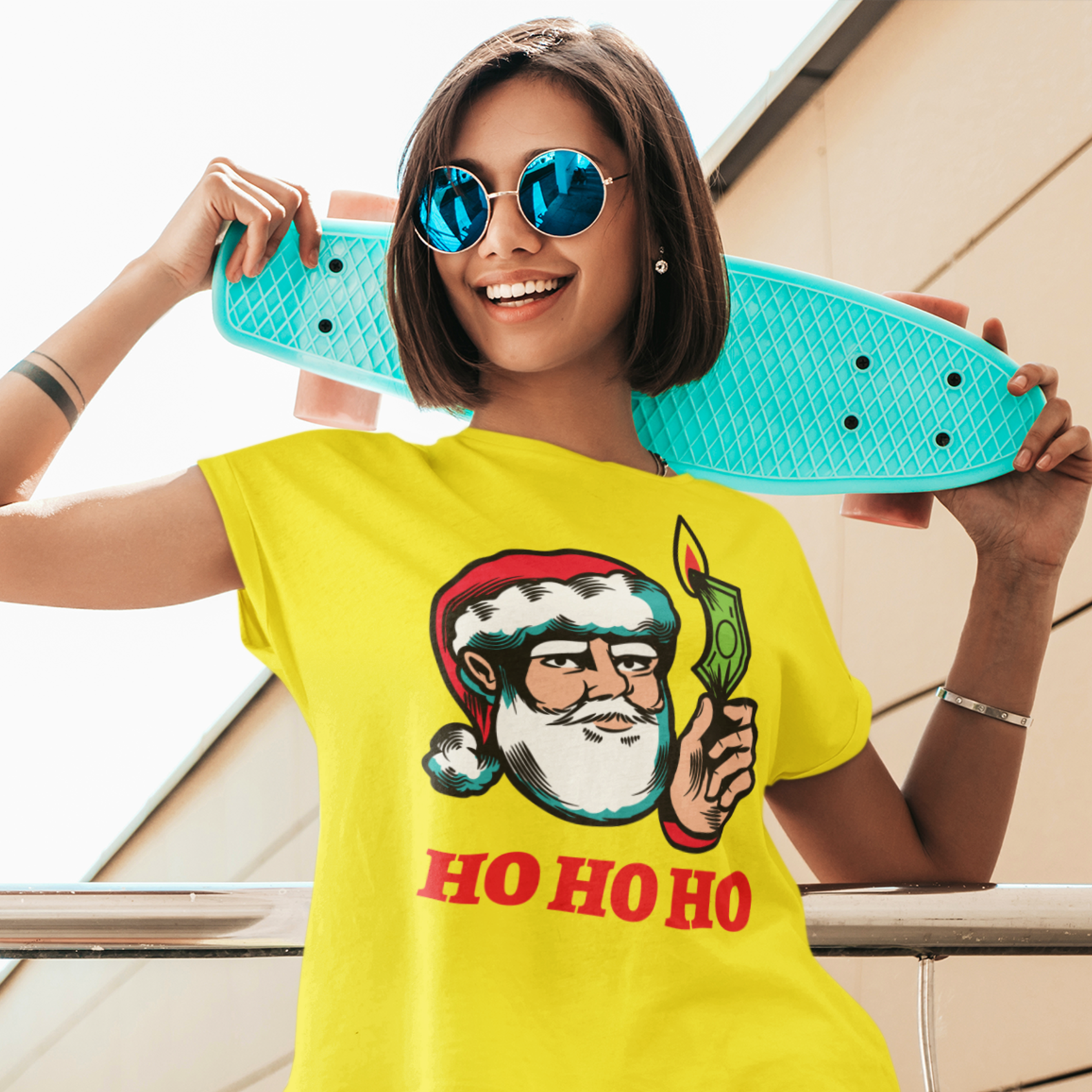 Nome do produto: Baby Look Ho Ho Ho ANC019-BQ