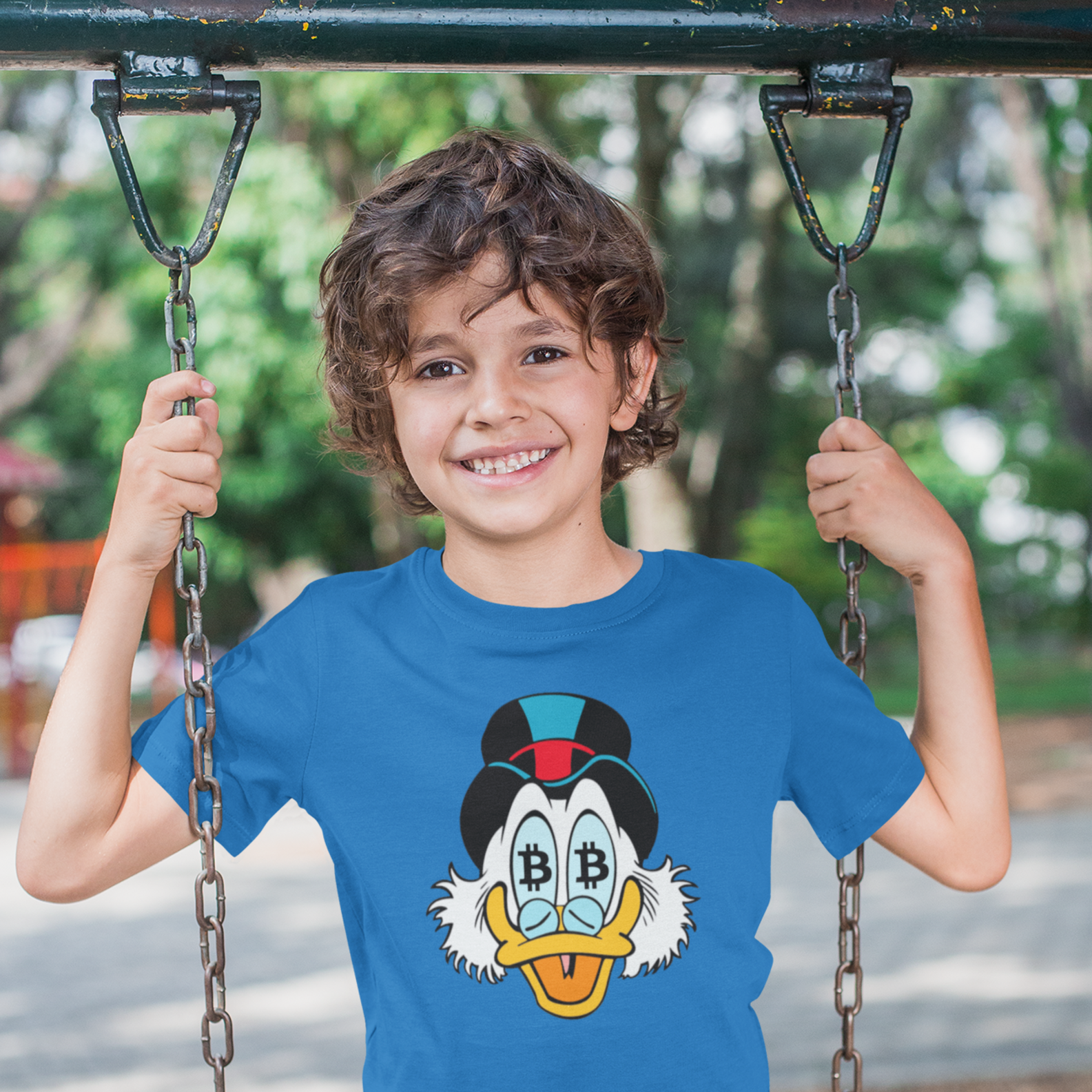 Nome do produto: Camiseta Infantil McDuck Bitcoin BTC024-CI