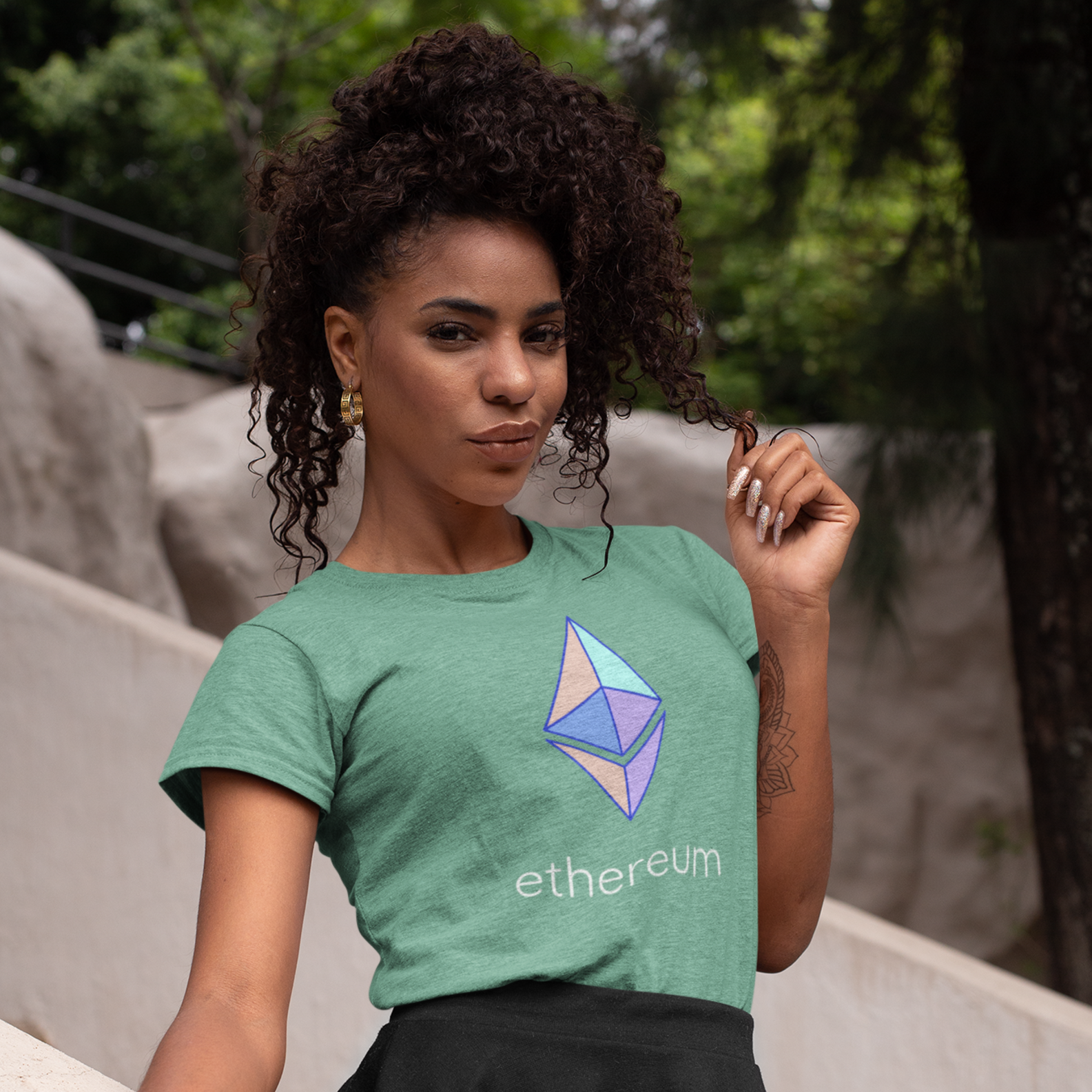 Nome do produto: Baby Look Estonada Ethereum Charm ATC003-BE