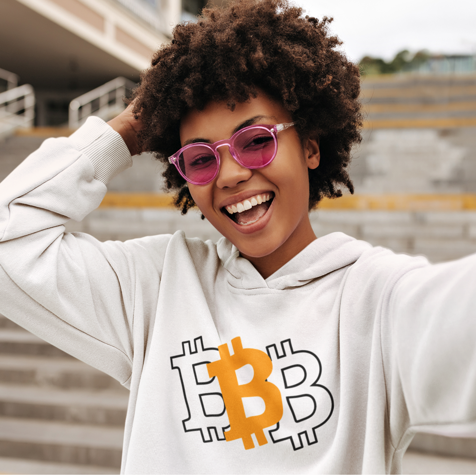 Nome do produto: Moletom Ziper Three Bitcoin BTC017-MC