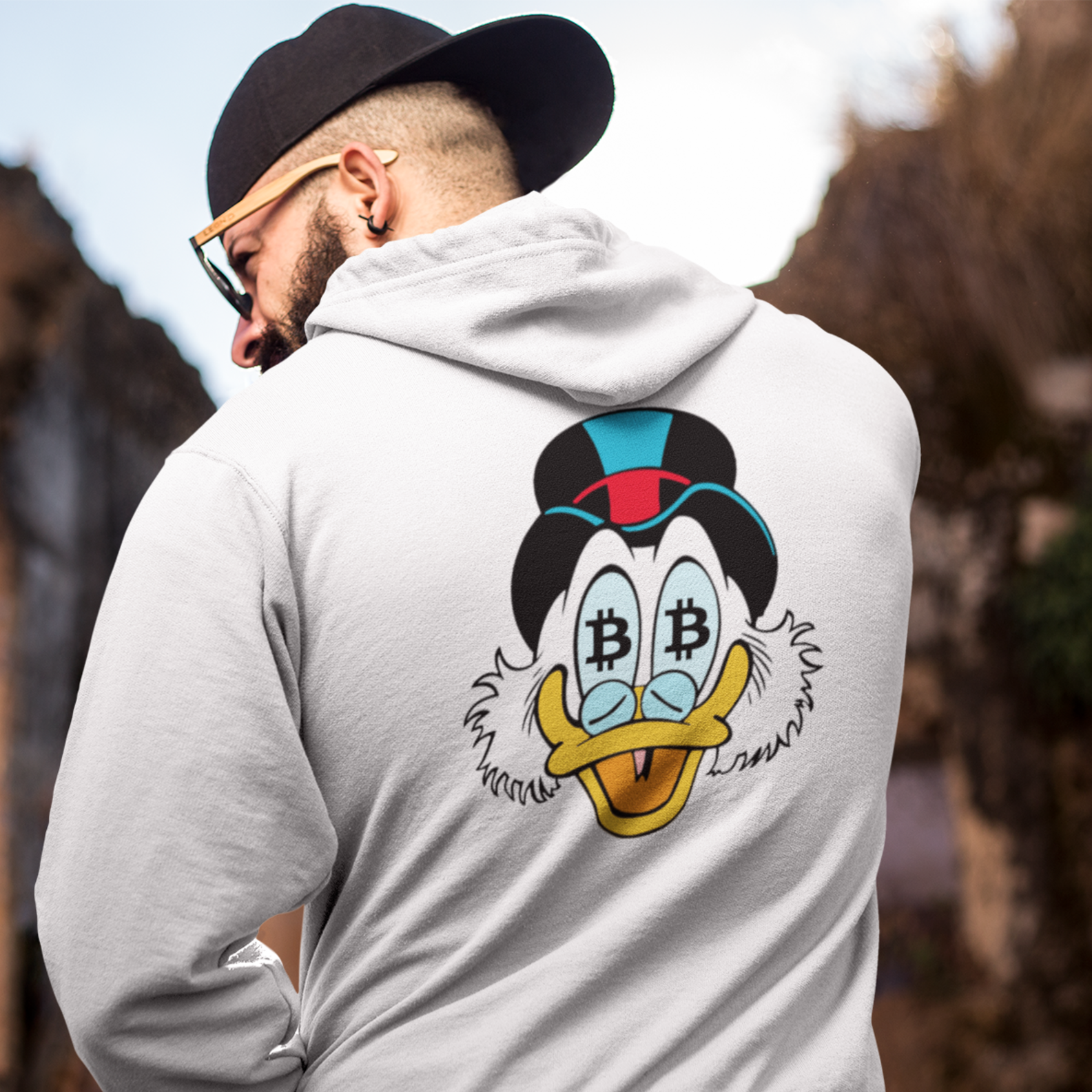 Nome do produto: Moletom Ziper McDuck Bitcoin BTC024-MZ