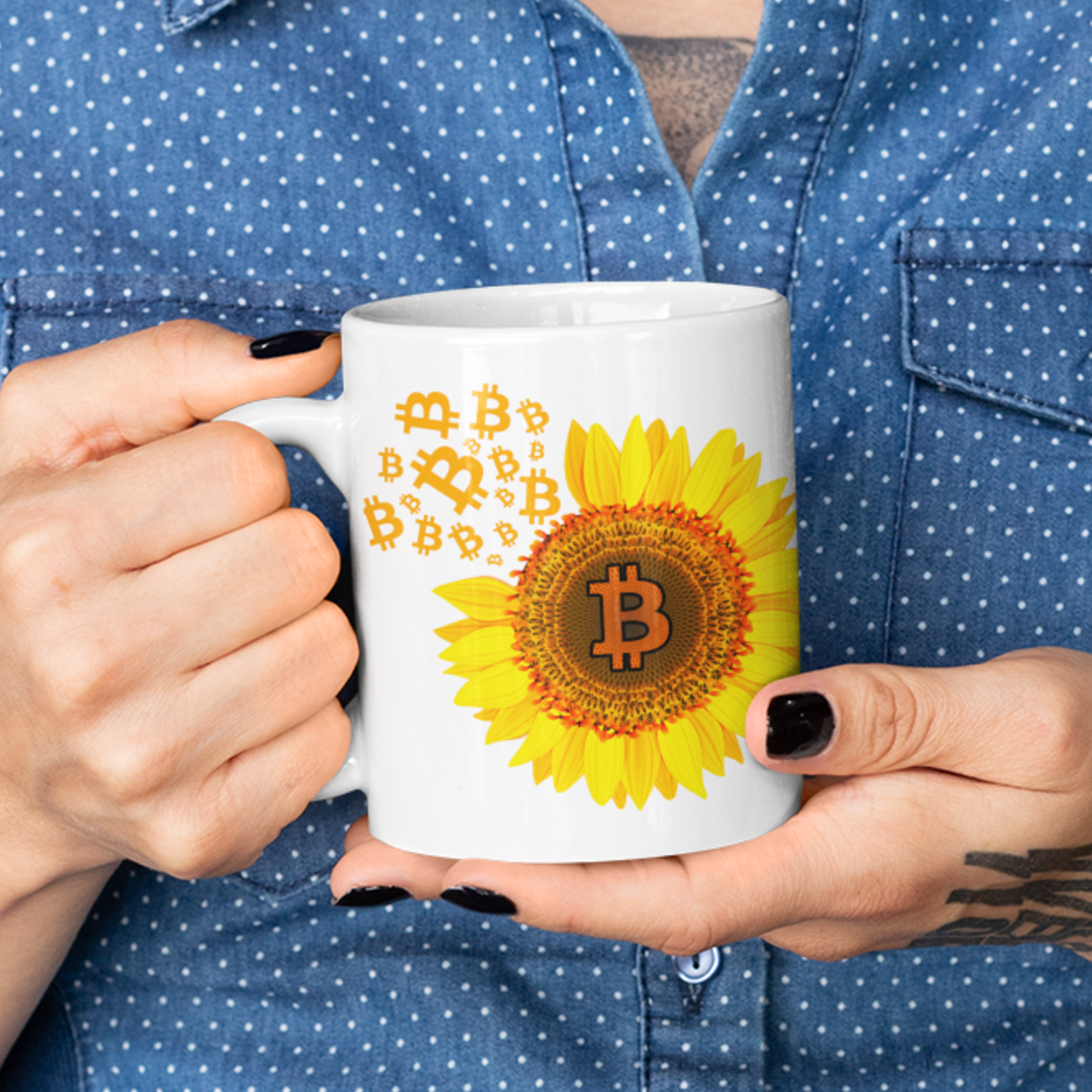 Nome do produto: Caneca Sunflower Coin BTC007-CA
