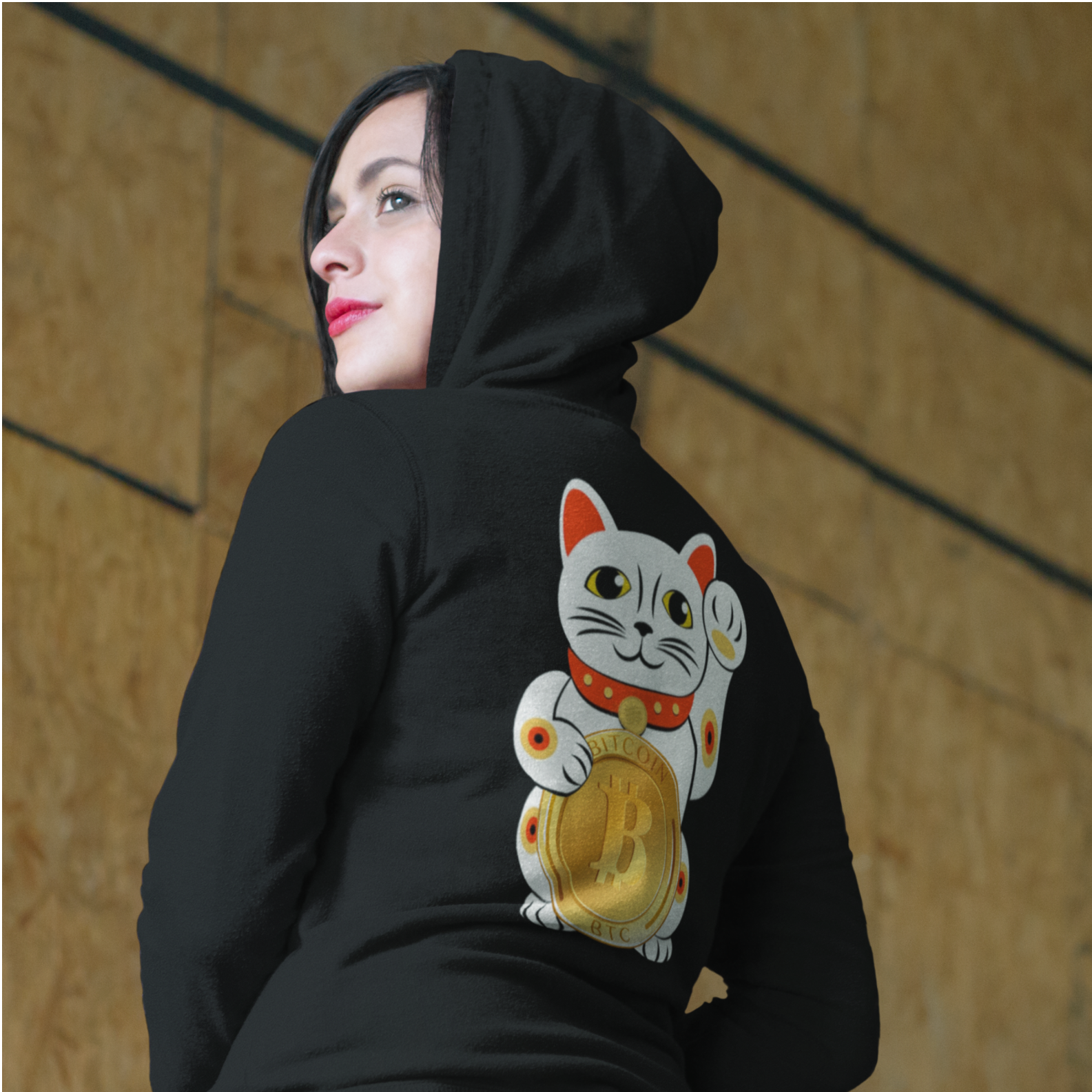 Nome do produto: Moletom Ziper Bitcoin Cat BTC010-MZ