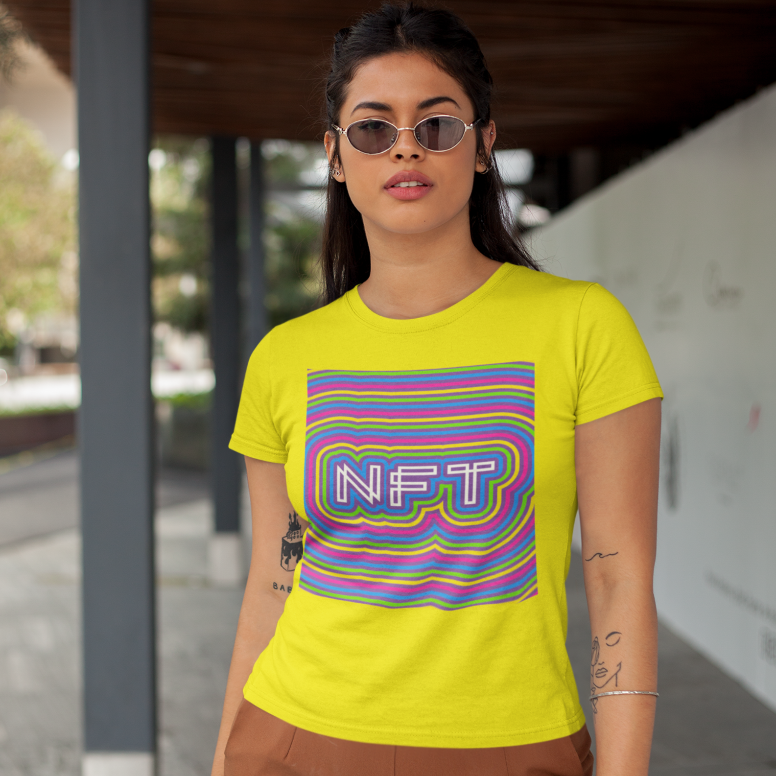 Nome do produto: Baby Look Psychedelic NFT NFT006-BQ