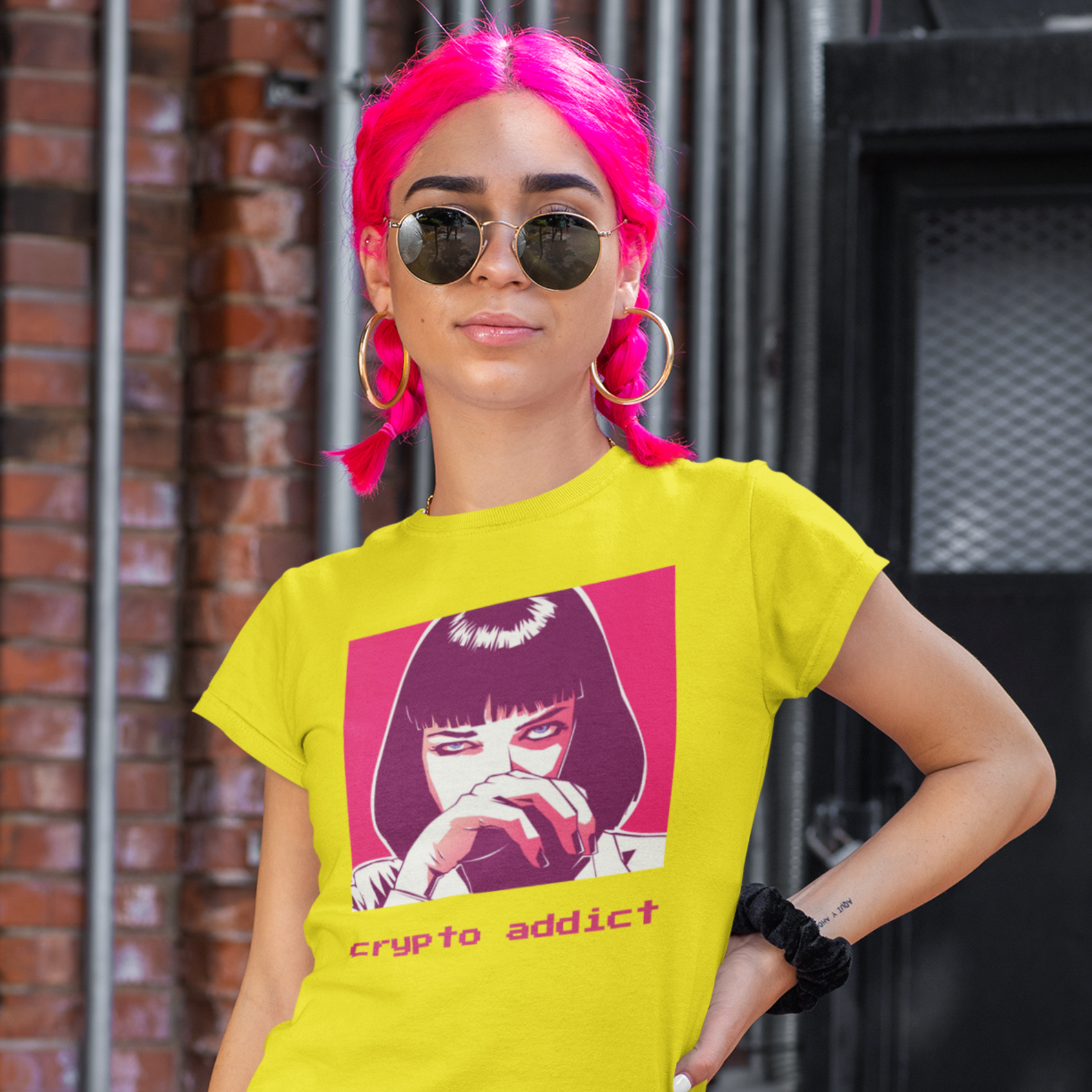 Nome do produto: Baby Look Crypto Addict CRY001-BQ