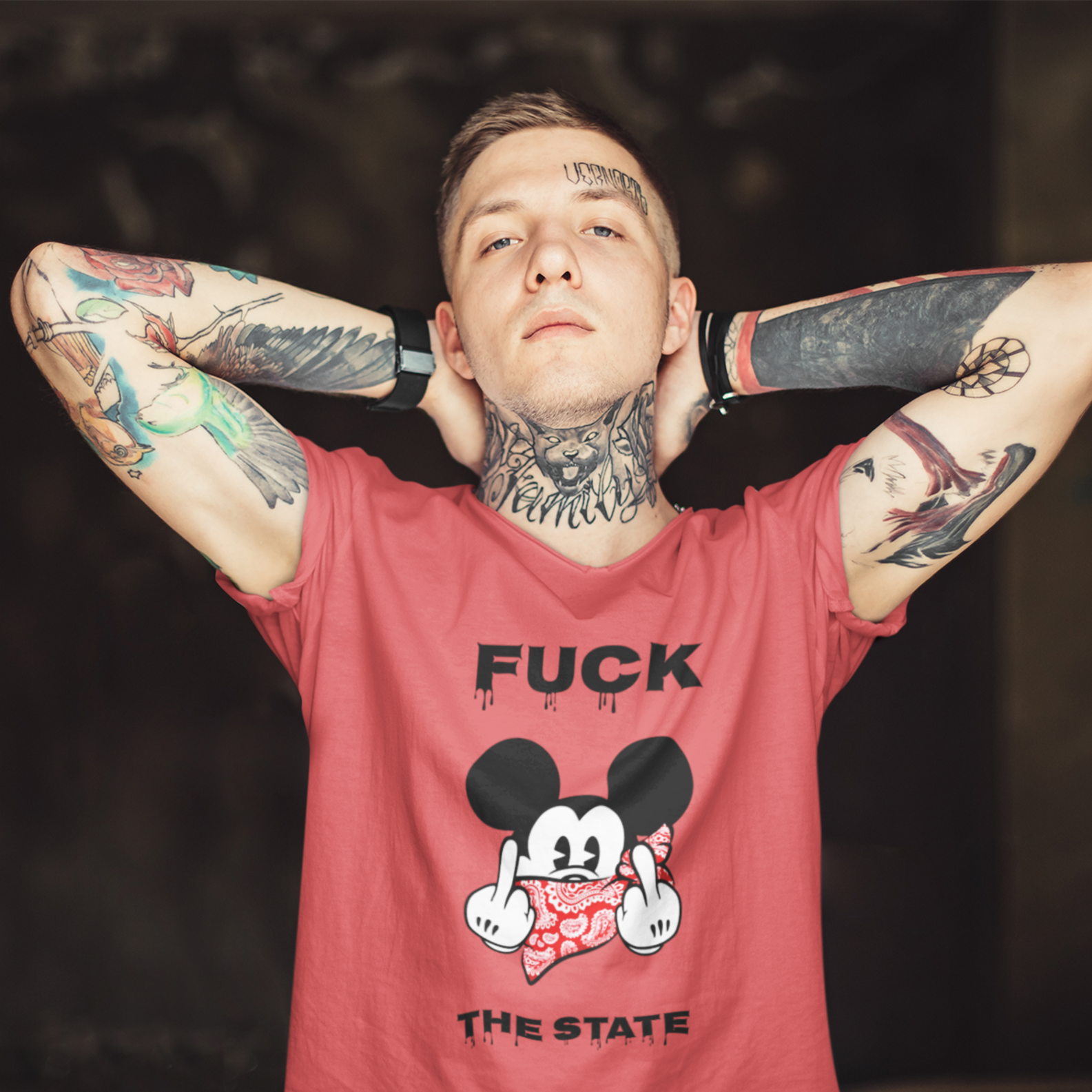 Nome do produto: Camiseta Estonada Fuck The State (B) ANC012-CE