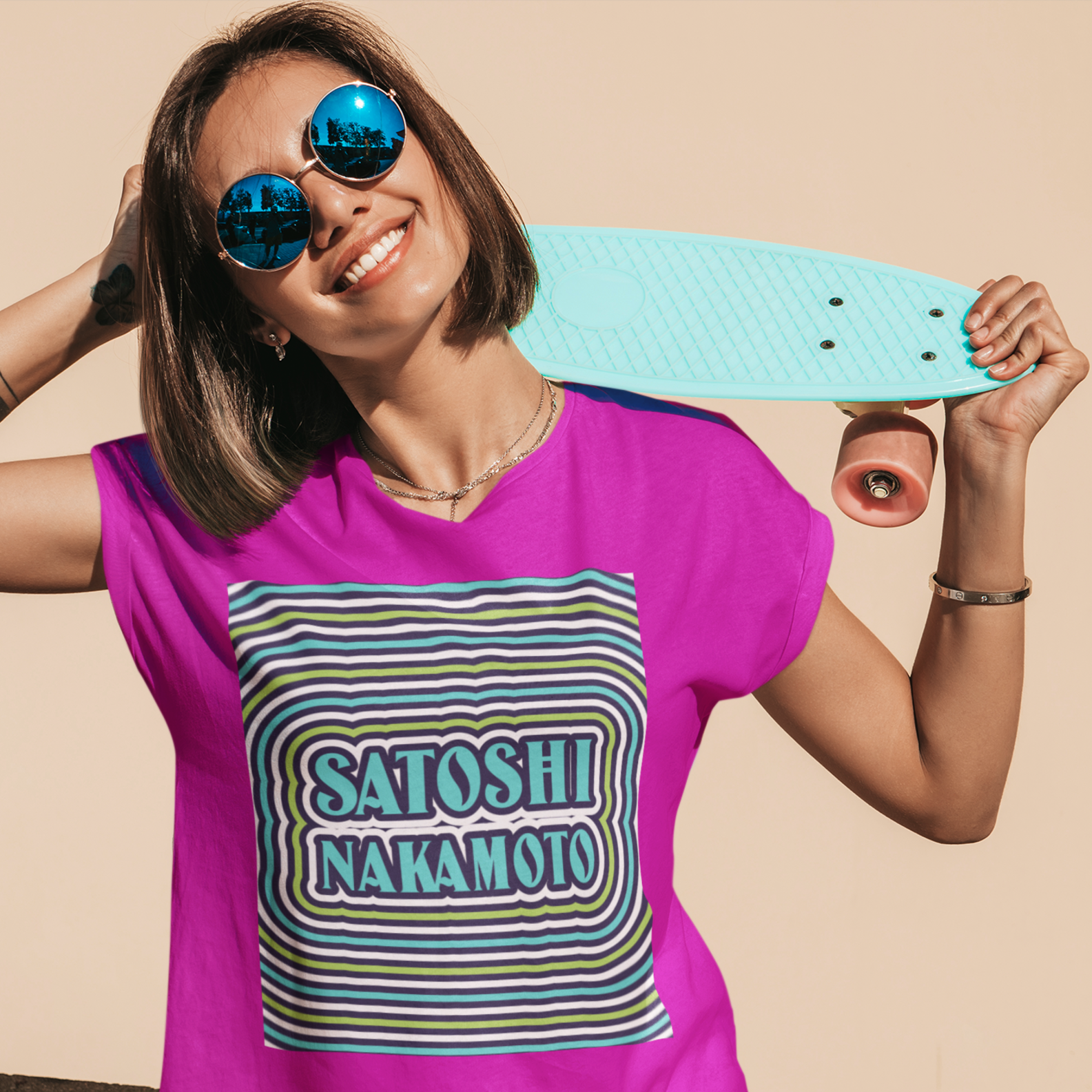 Nome do produto: Baby Look Satoshi Nakamoto DSN006-BQ