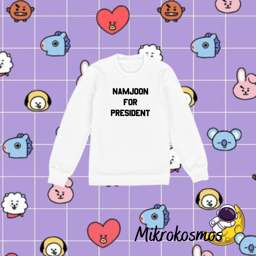Nome do produto: Moletom Namjoon Presidente 