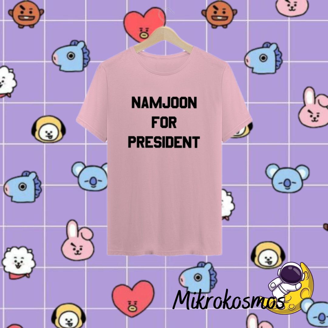 Nome do produto: Namjoon Presidente T-shirt