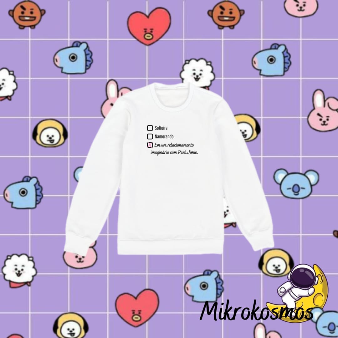 Nome do produto: Moletom Status Jimin