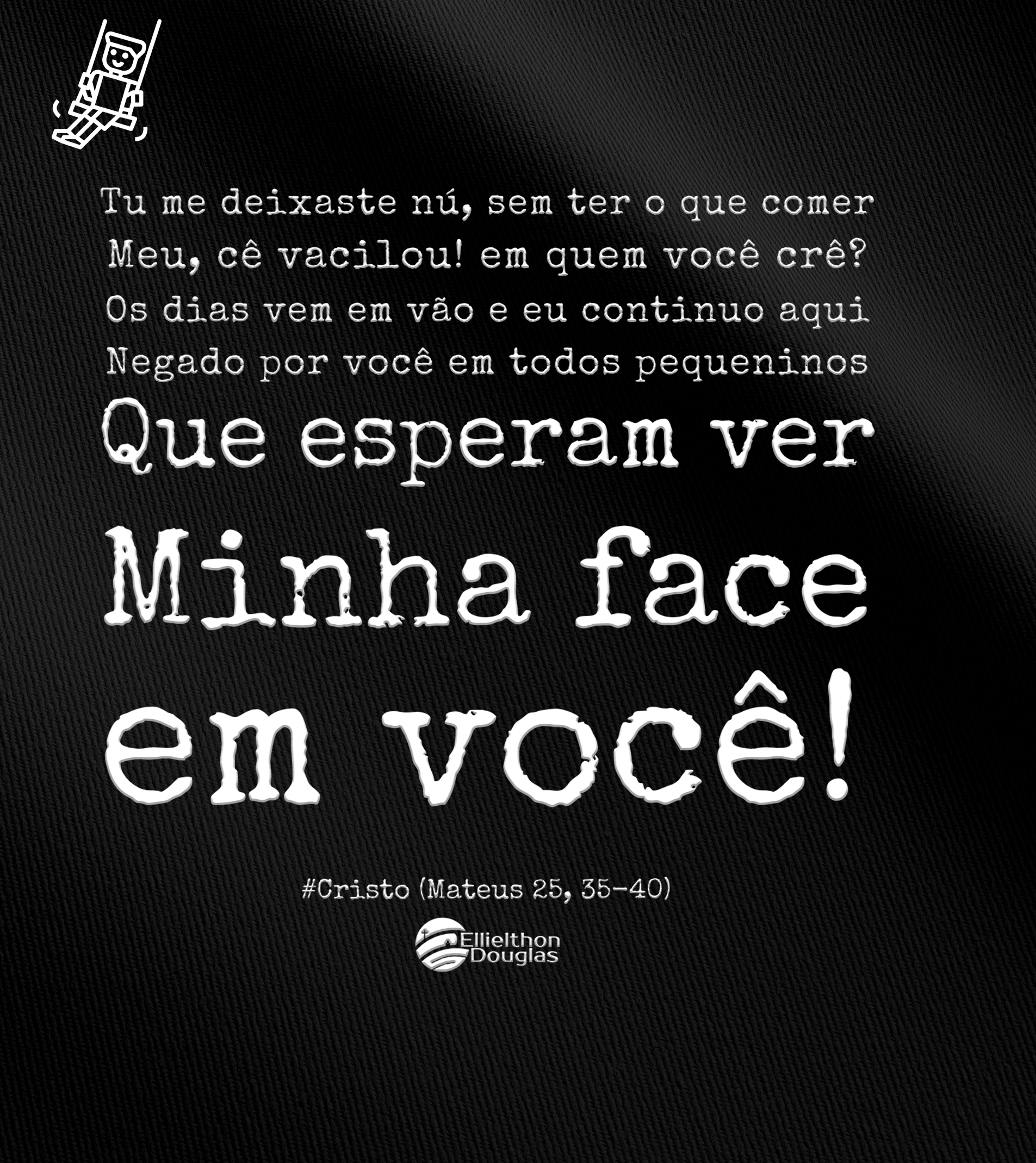 Nome do produto: Camiseta Infantil Ellielthon Douglas - #Cristo