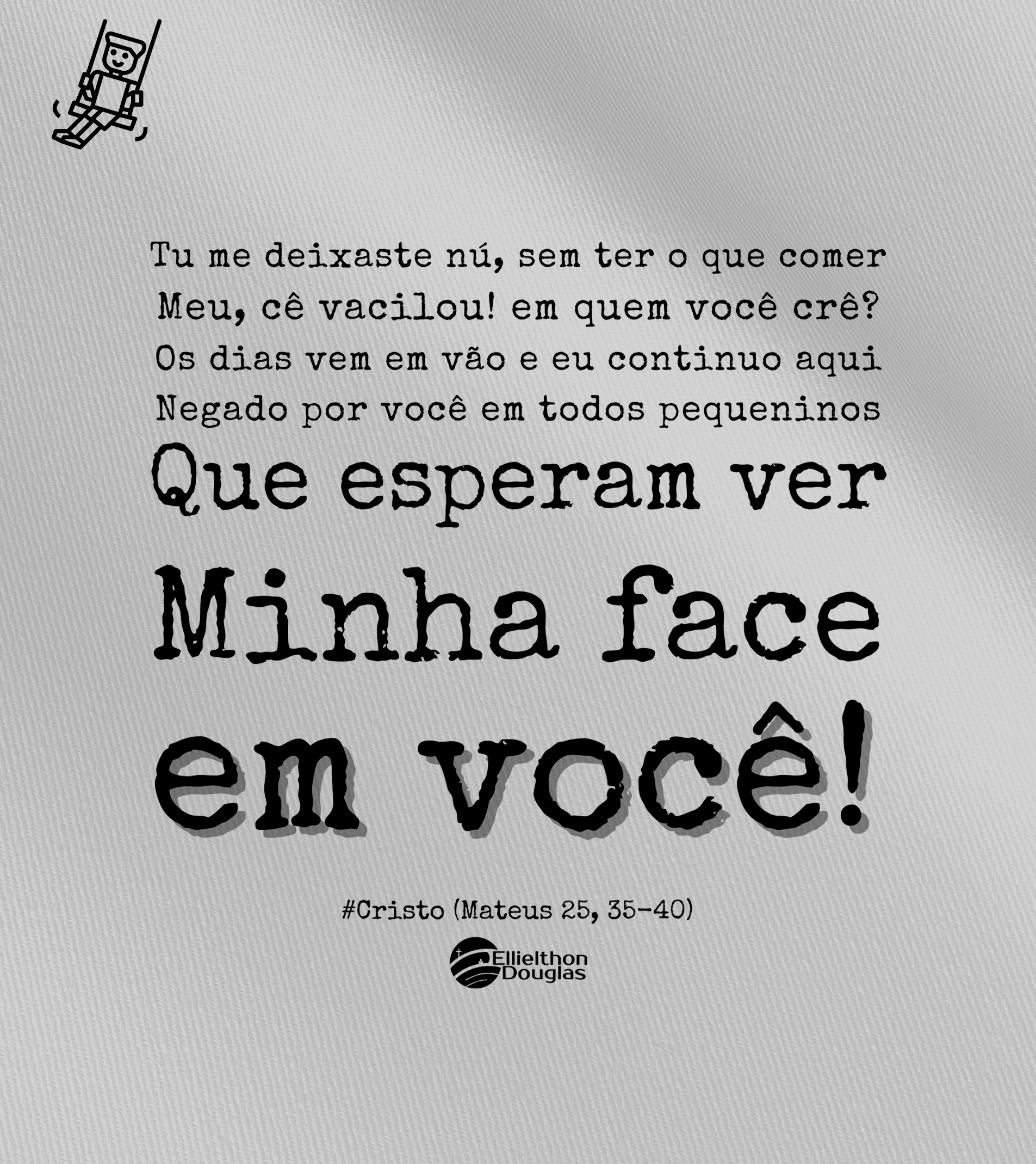 Camiseta Infantil Ellielthon Douglas - #Cristo