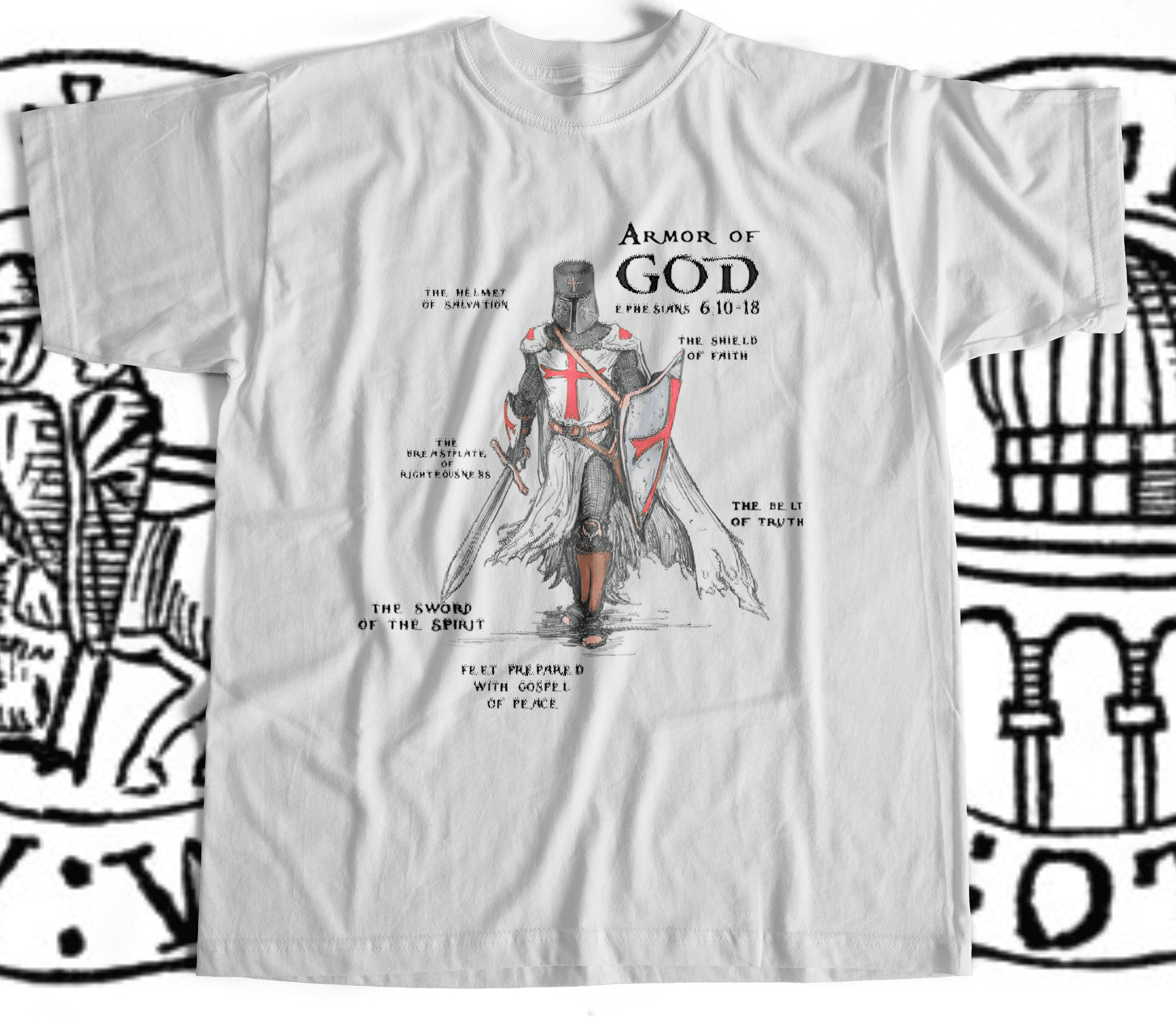 Caniseta Armor of God | Branca