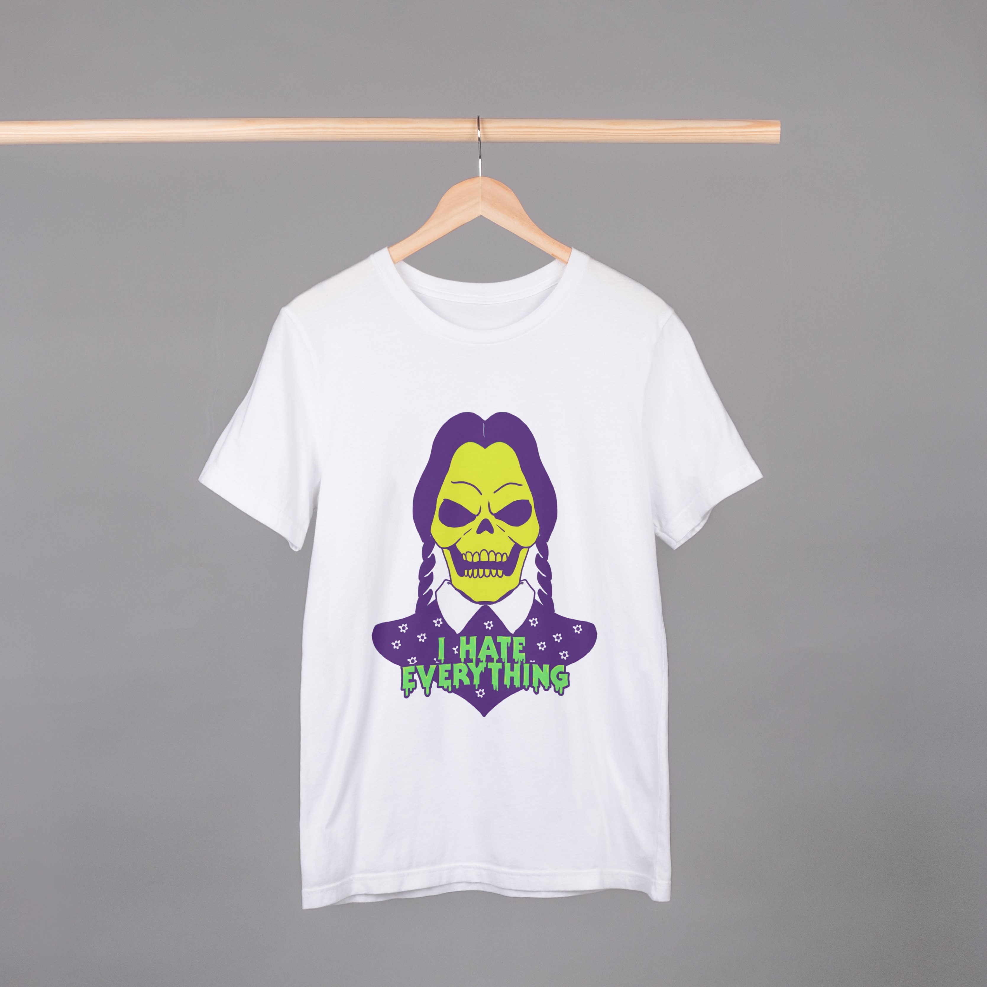 Nome do produto: Camiseta Unissex Wandinha - Caveira