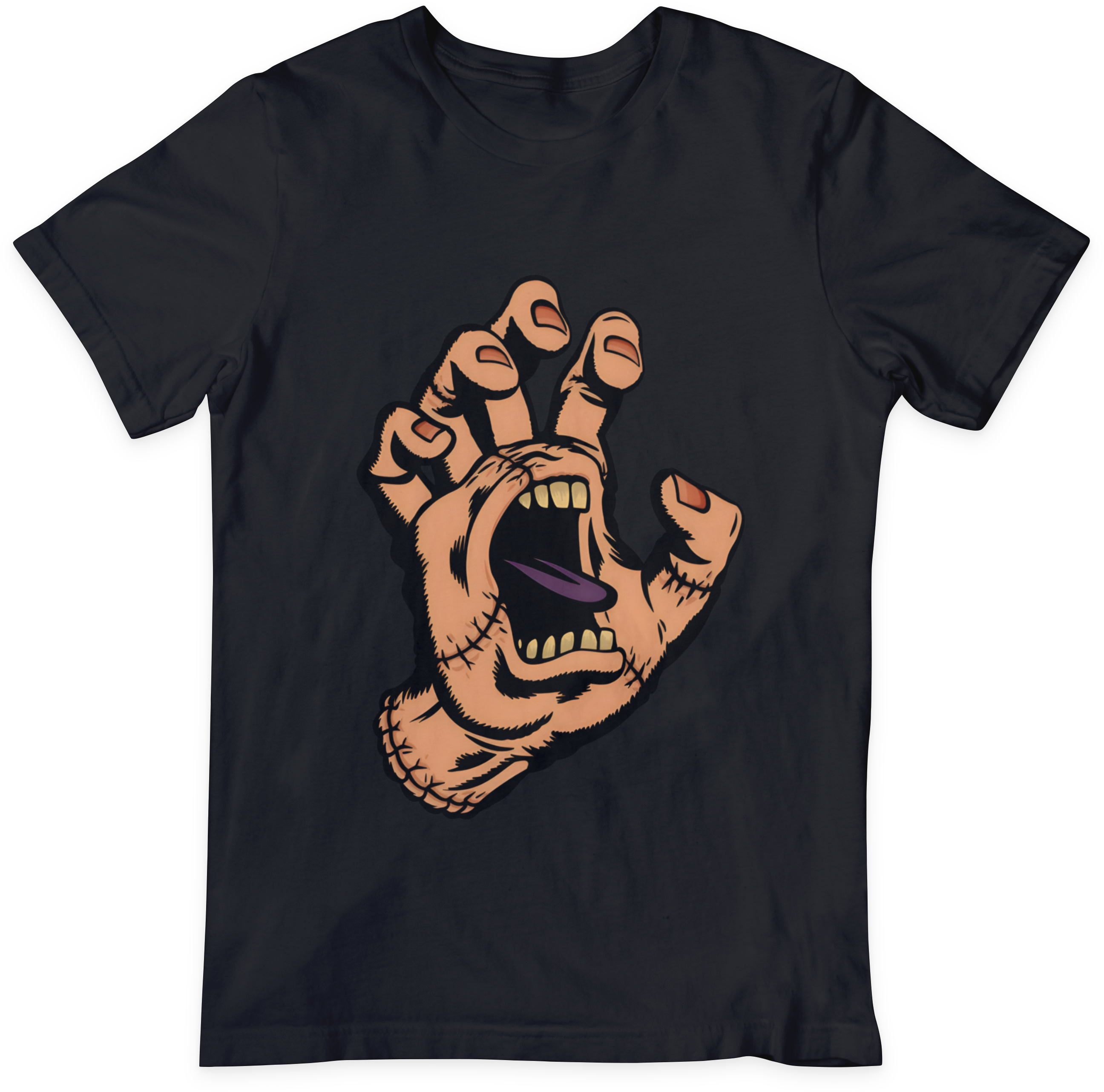 Nome do produto: Camiseta Unissex Mãozinha - Wandinha 