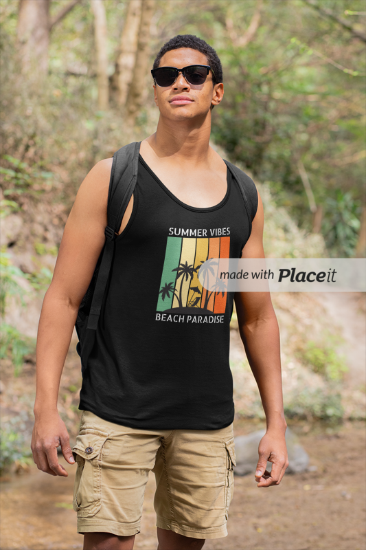 Nome do produto: REGATA - SUMMER VIBES BEACH PARADISE