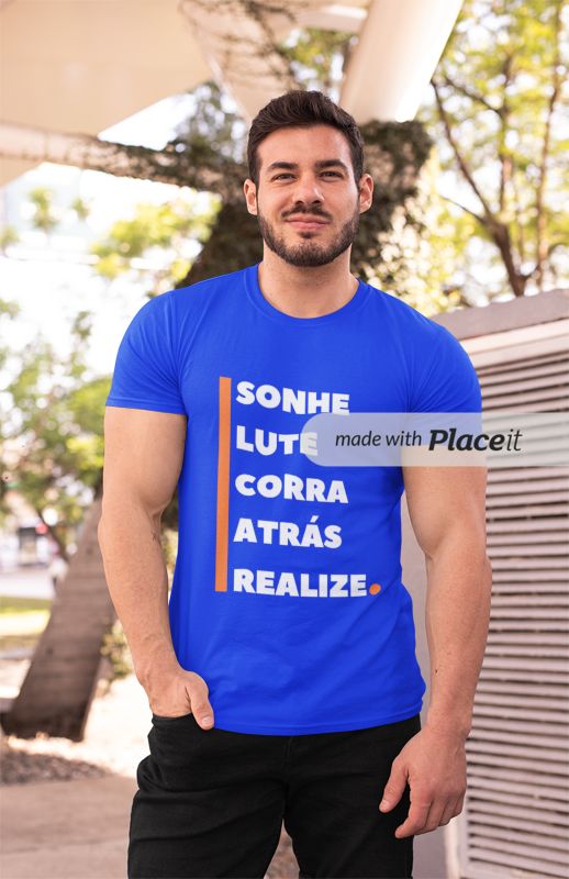 Nome do produto: CAMISETA T-SHIRT - FRASES MOTIVACIONAIS