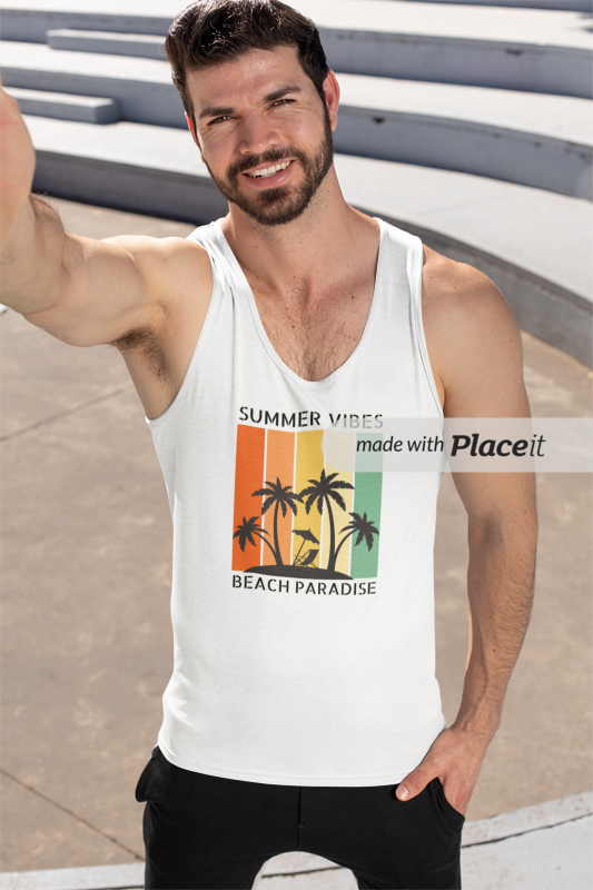 Nome do produto: REGATA - SUMMER VIBES BEACH PARADISE