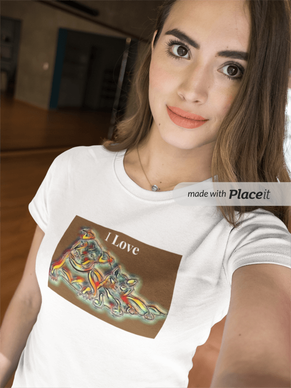 Nome do produto: CAMISETA BABY LONG - I LOVE