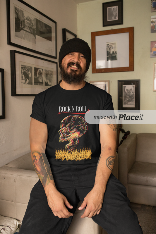 Nome do produto: CAMISETA ROCK N ROLL