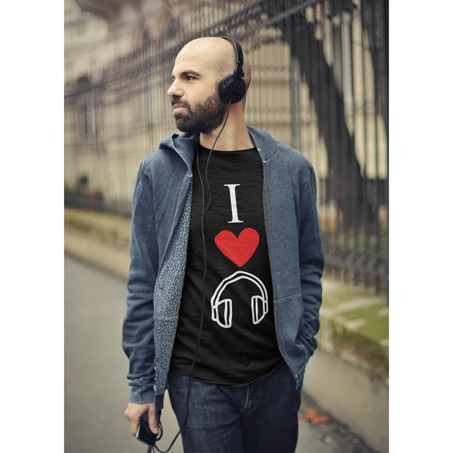 Nome do produto: Camisa Classic - Eu amo música 