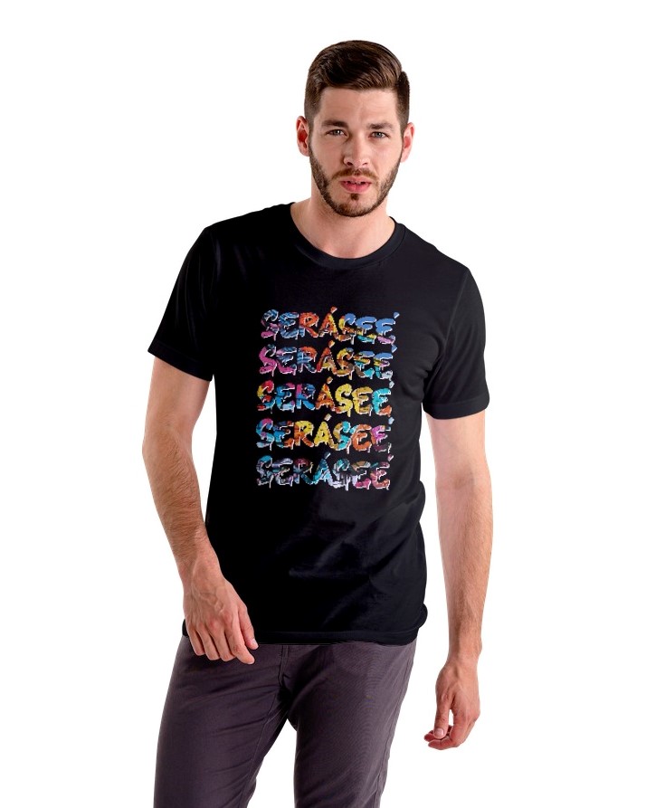 Nome do produto: Camiseta Grafitti - Preta - Seráseé