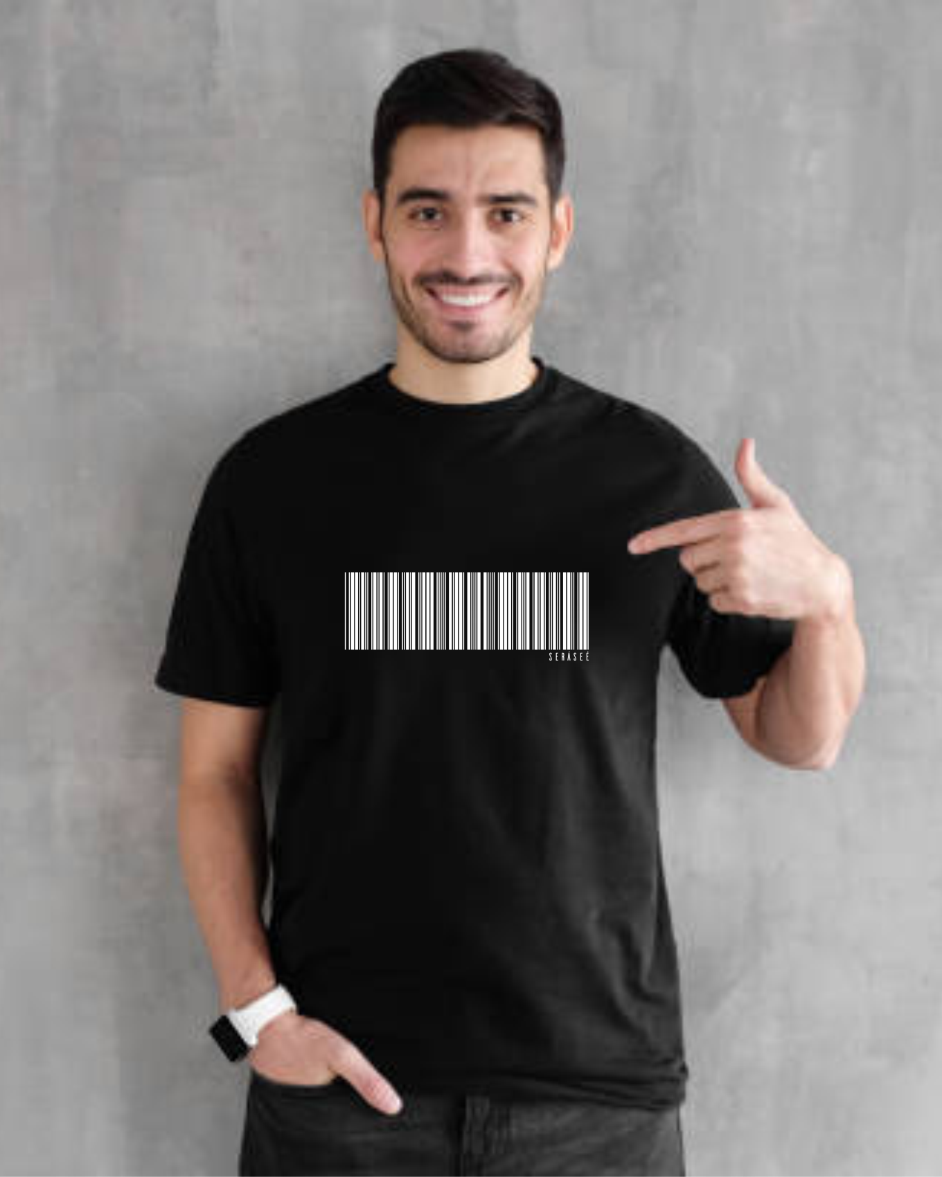 Nome do produto: Camiseta Preta - Barcode