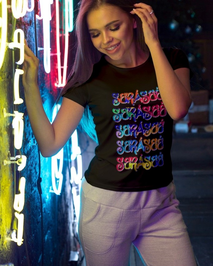 Nome do produto: Baby Long Graffiti - Preta - Seráseé