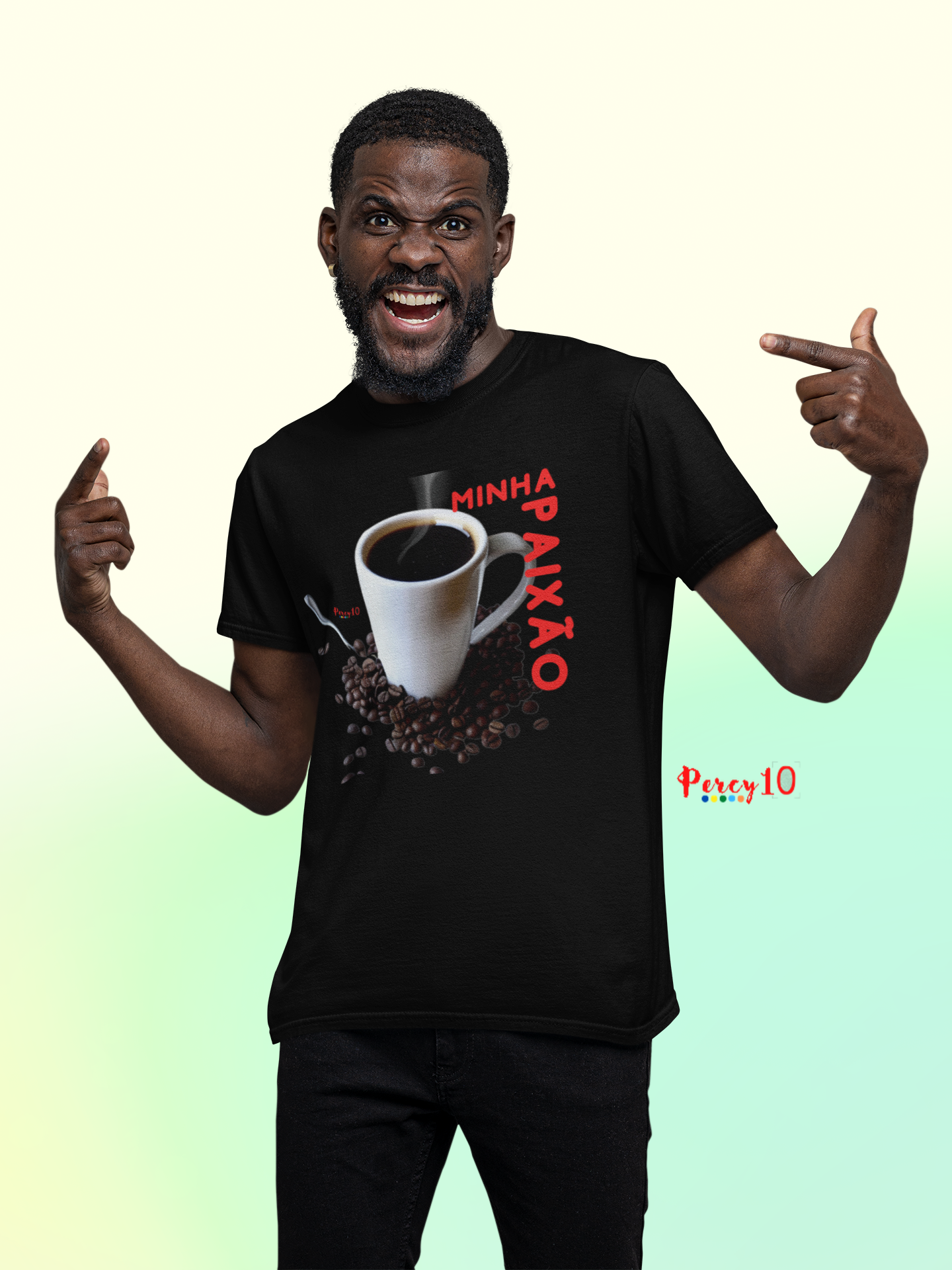 Nome do produto: Camiseta Dimona Masculina Estampada Amo Café