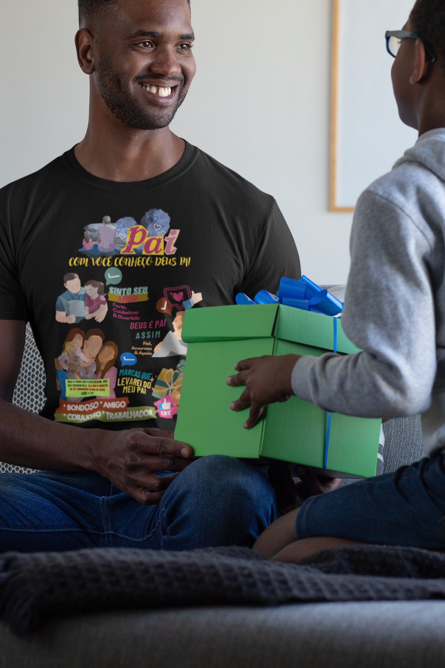 Nome do produto: Camiseta Dimona Pai Com Você Conheço Deus