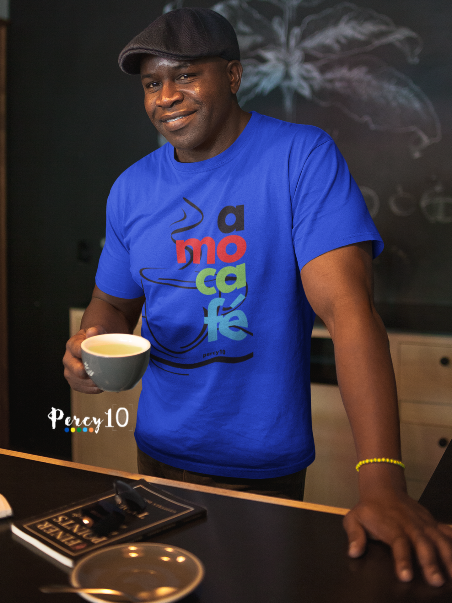 Nome do produto: Camiseta Dimona Masculina Personalizada Estampada Amo Café 