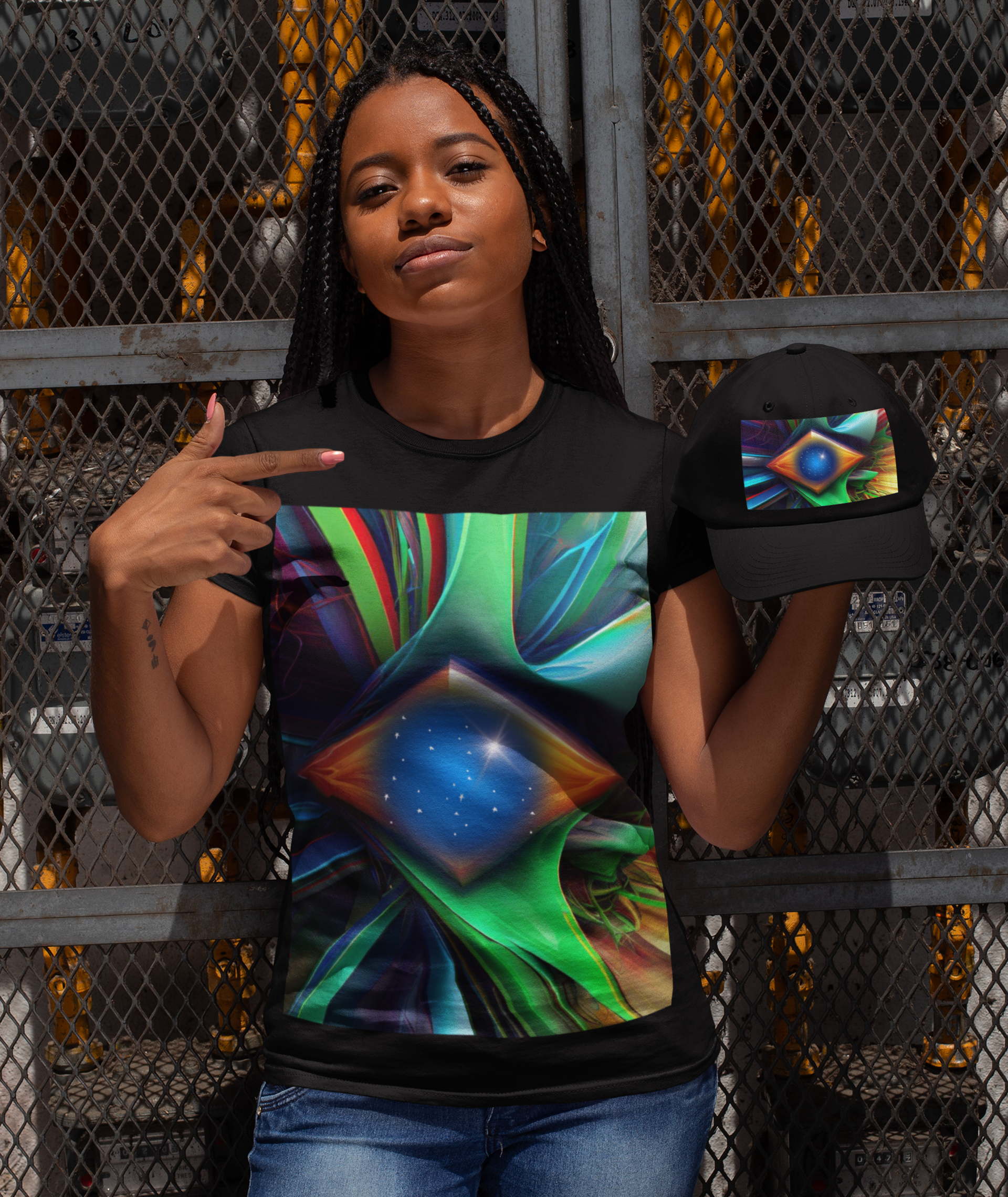 Nome do produto: Camiseta Estampada Bandeira Nacional