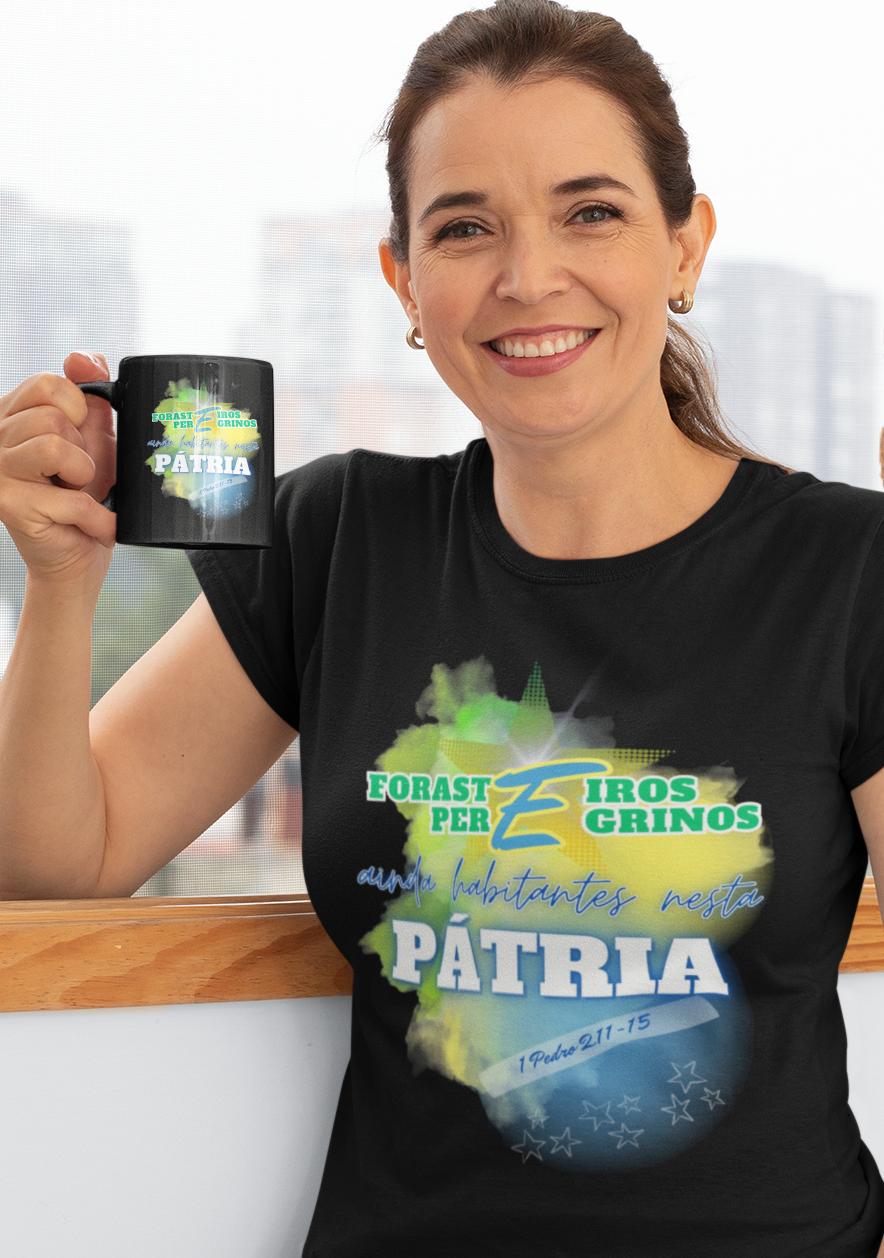 Nome do produto: Camiseta Estampada Pátria