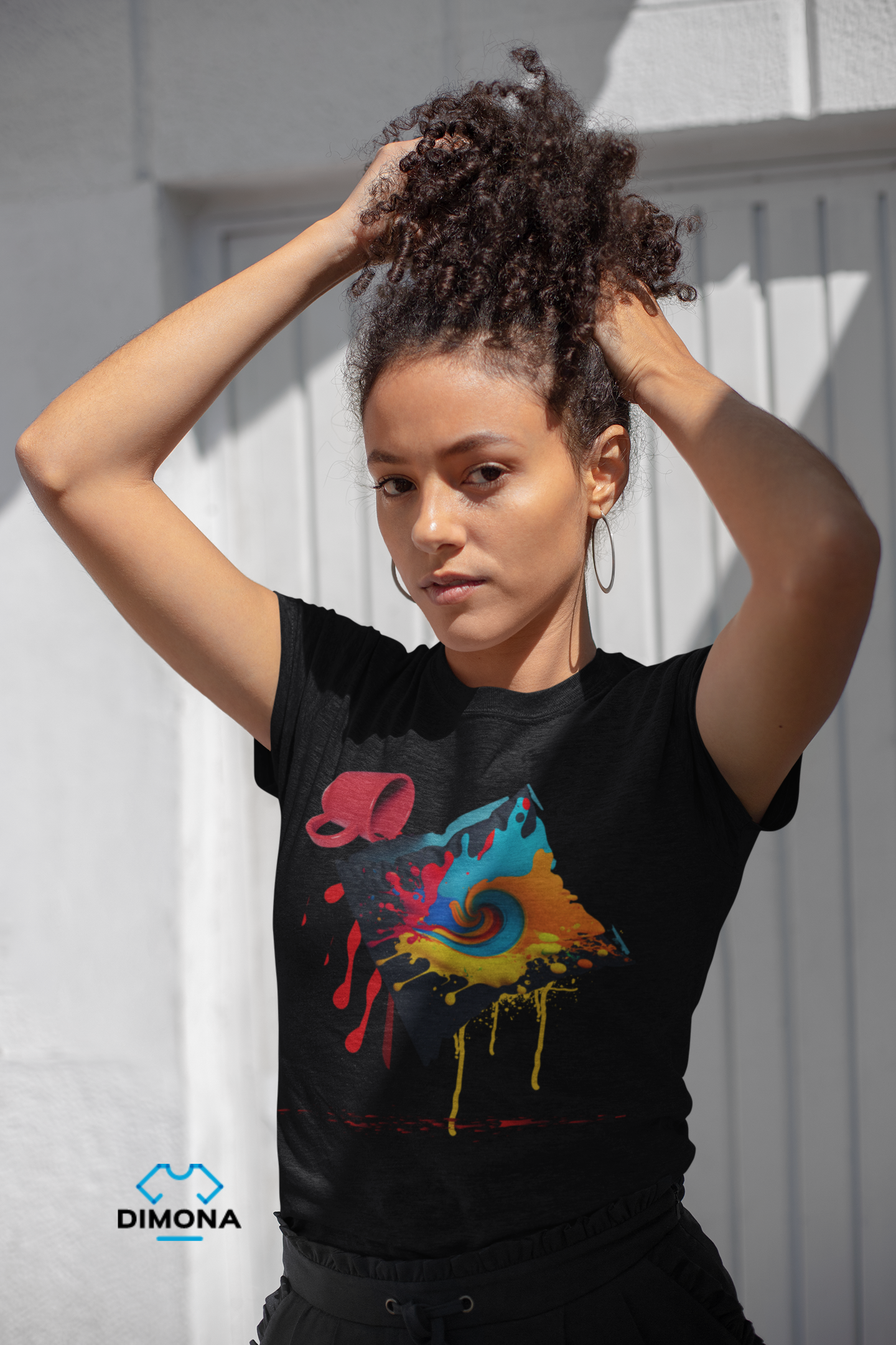 Nome do produto: Camiseta Dimona Feminina Estampada IA Amo Café