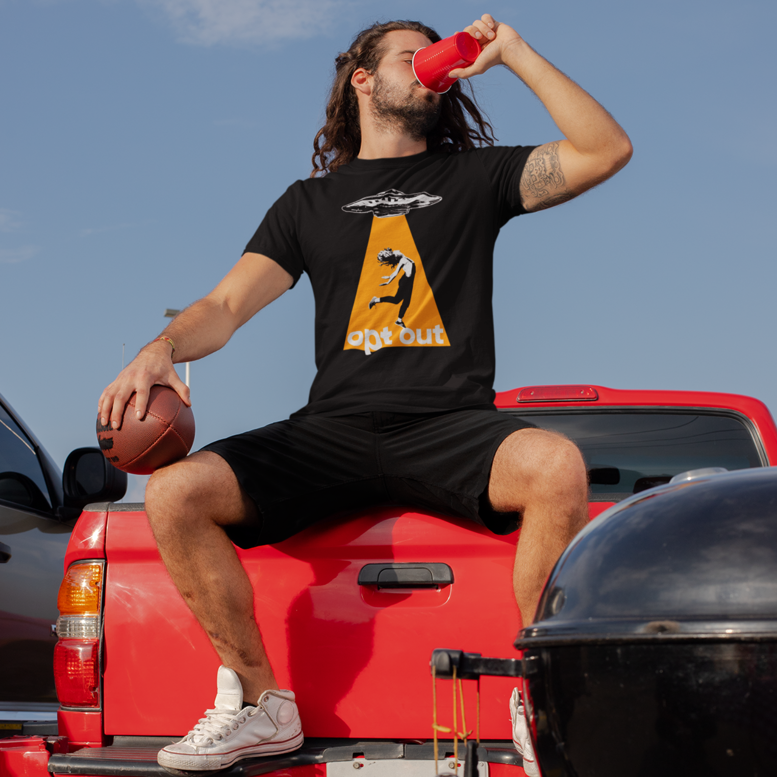 Nome do produto: CAMISETA OPT OUT PRETA