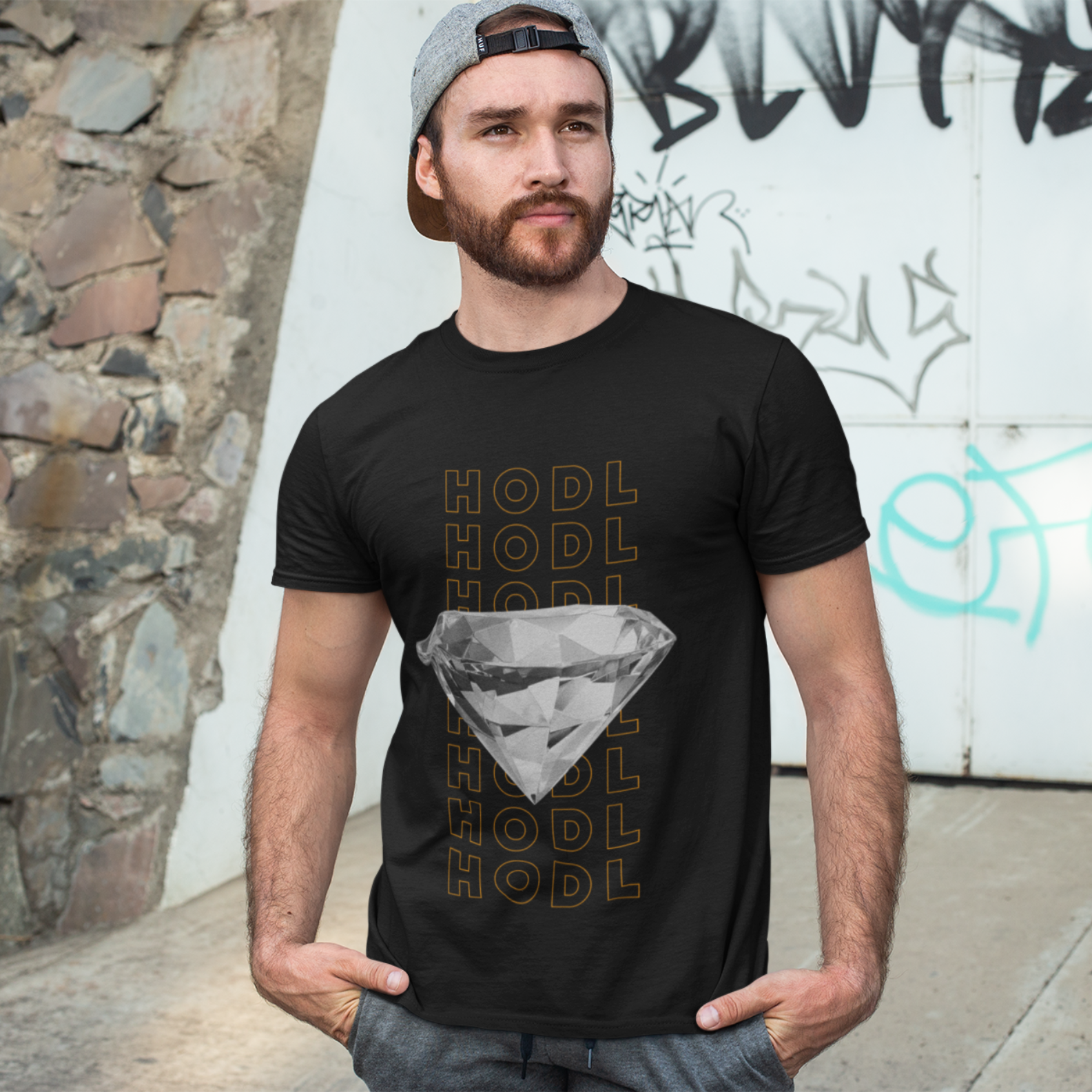 Nome do produto: CAMISETA HODL PRETA