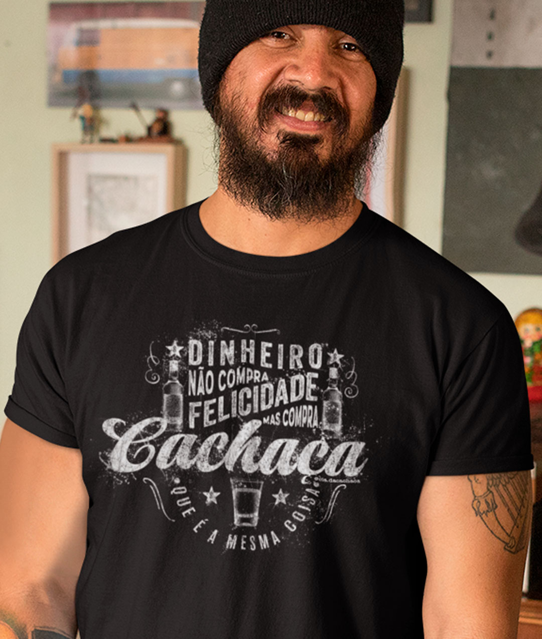 Dinheiro Não Compra Felicidade Mas Compra Cachaça - Masc