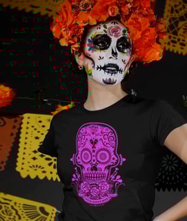 Calavera Mexicana Preta - fem