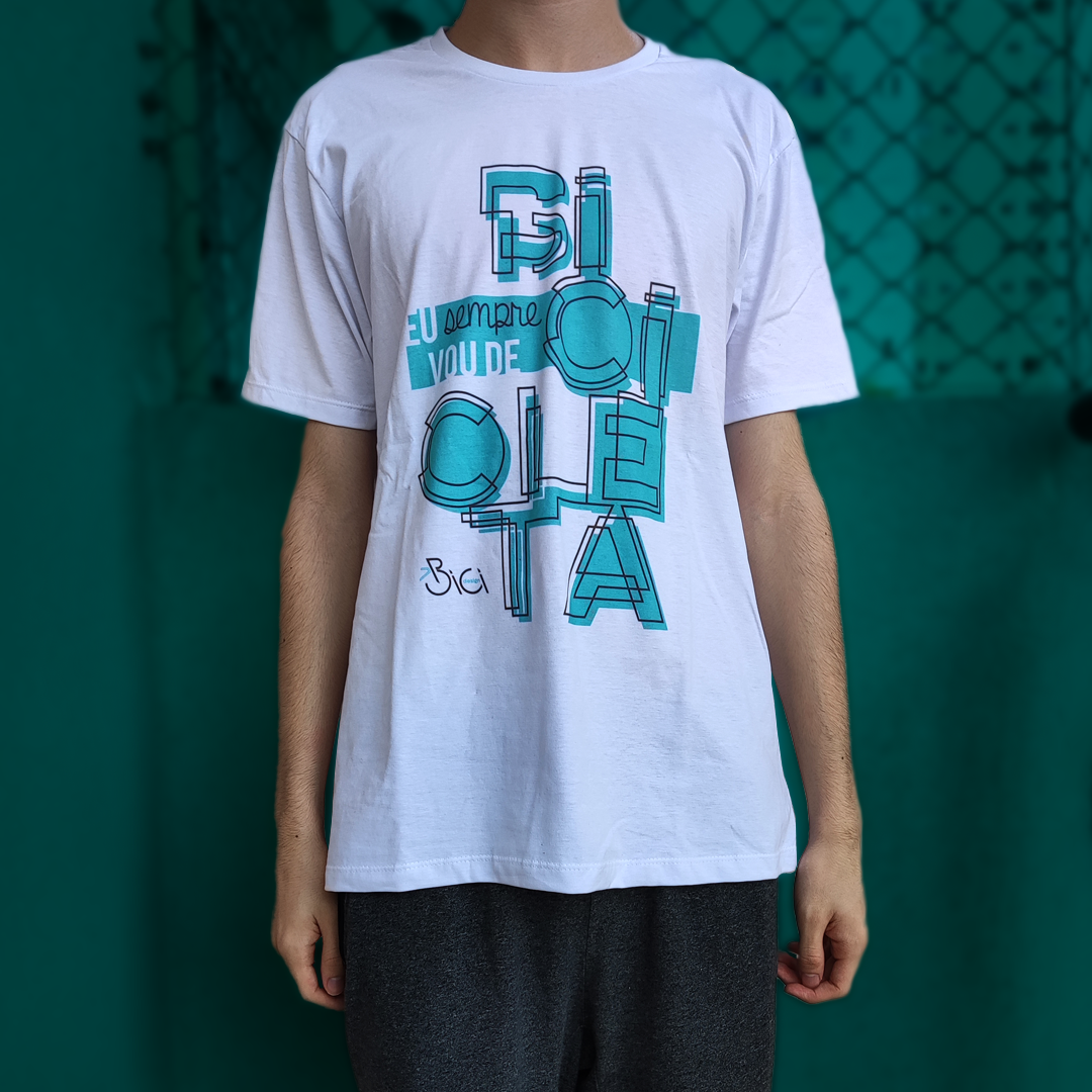 Nome do produto: Camiseta Prime EU SEMPRE VOU DE BICICLETA clear