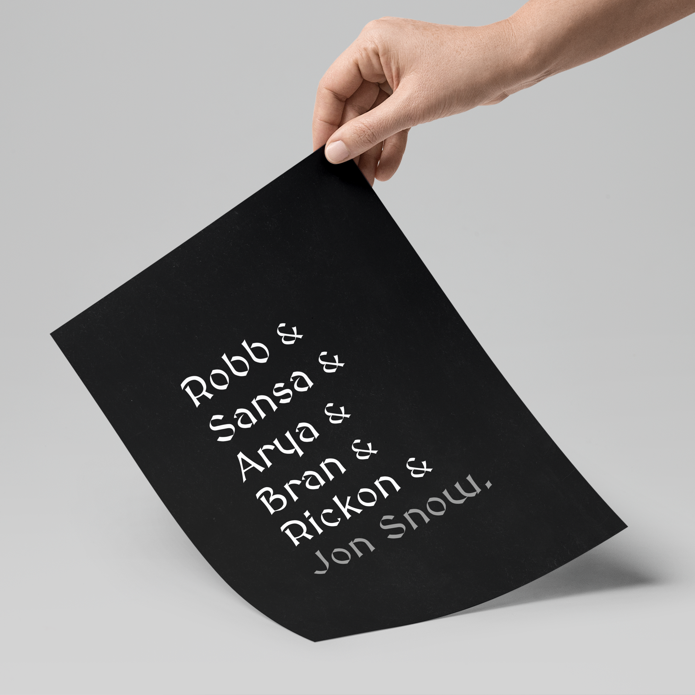 Poster Crianças Stark