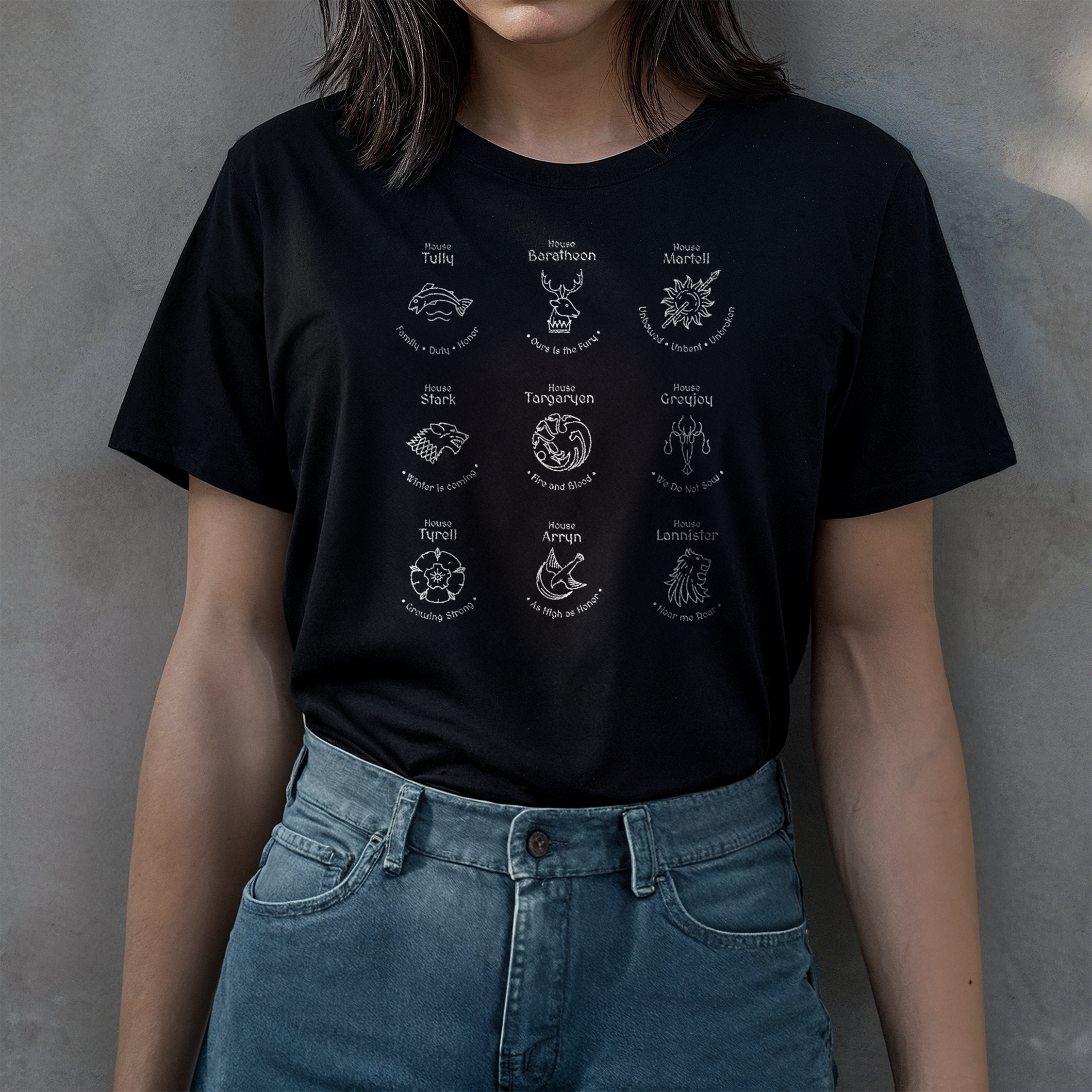 Camiseta As Grandes Casas de Westeros