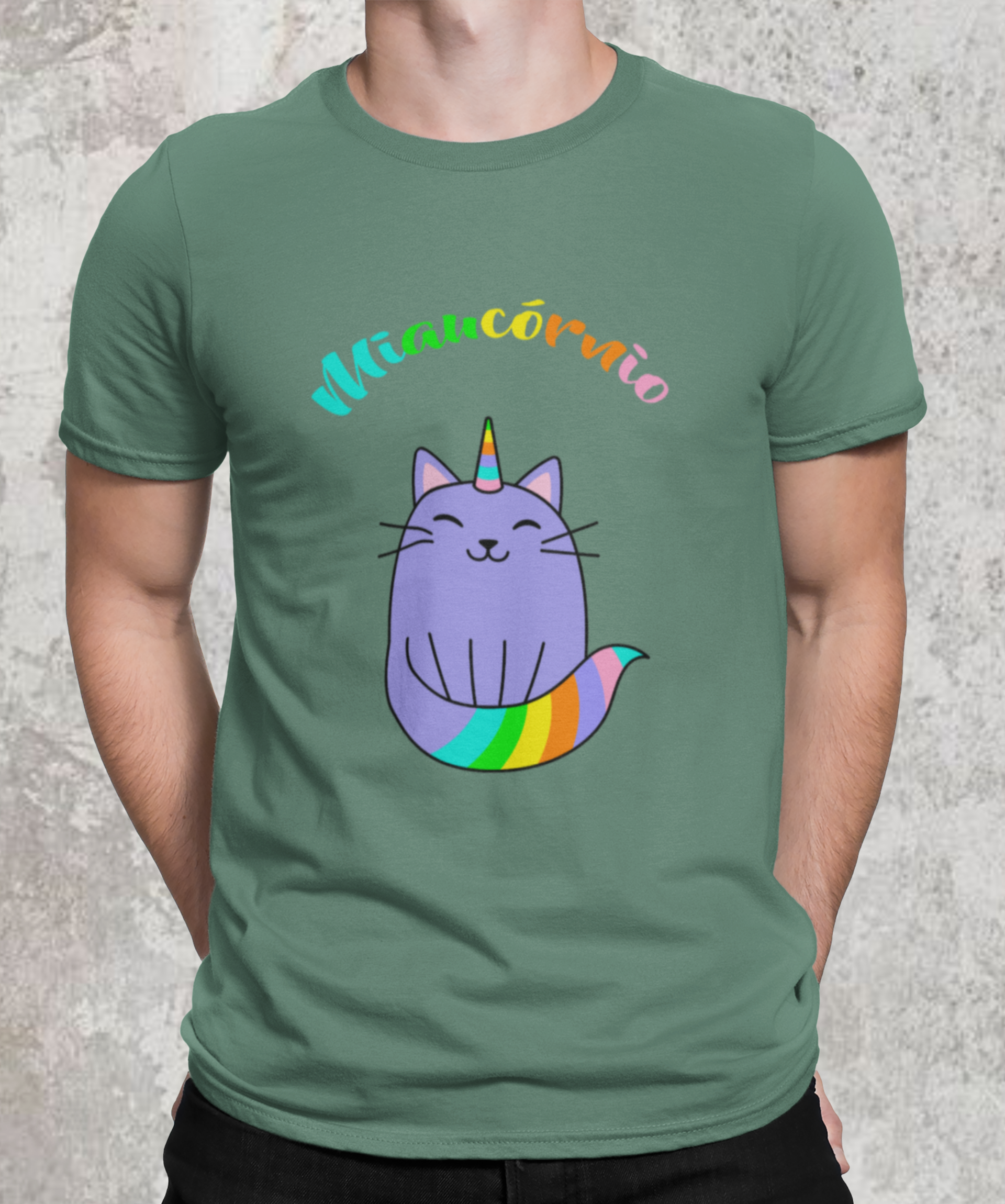 Nome do produto: Camiseta estonada Miaucórnio