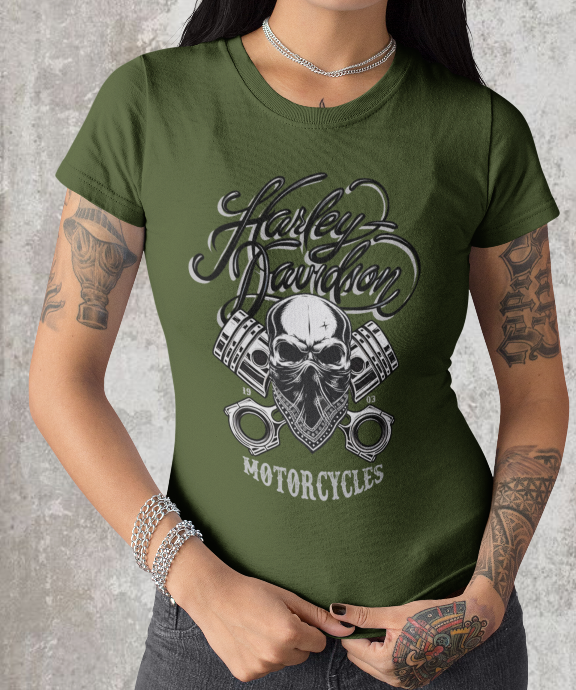 Nome do produto: Camiseta baby long Harley Davidson