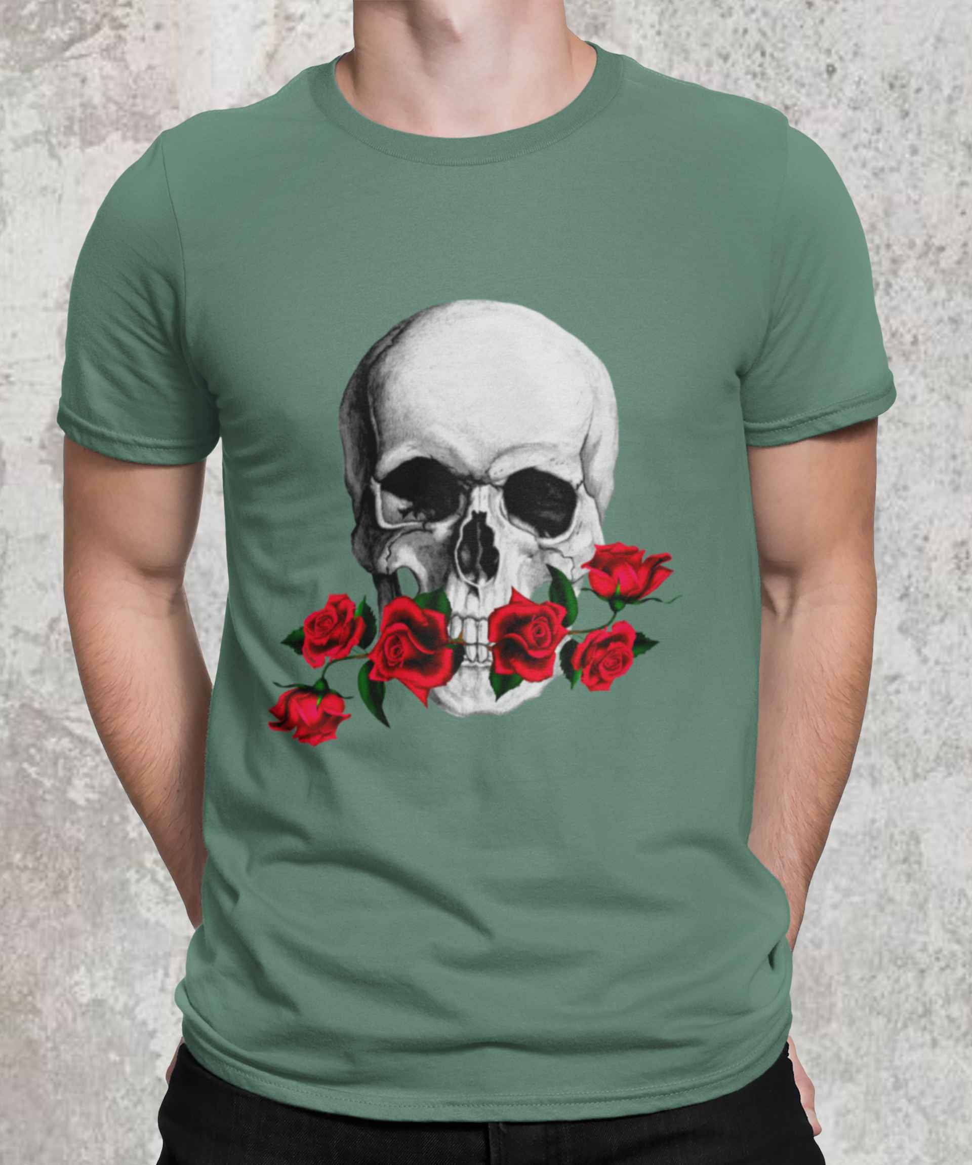 Nome do produto: Camiseta estonada flower skull