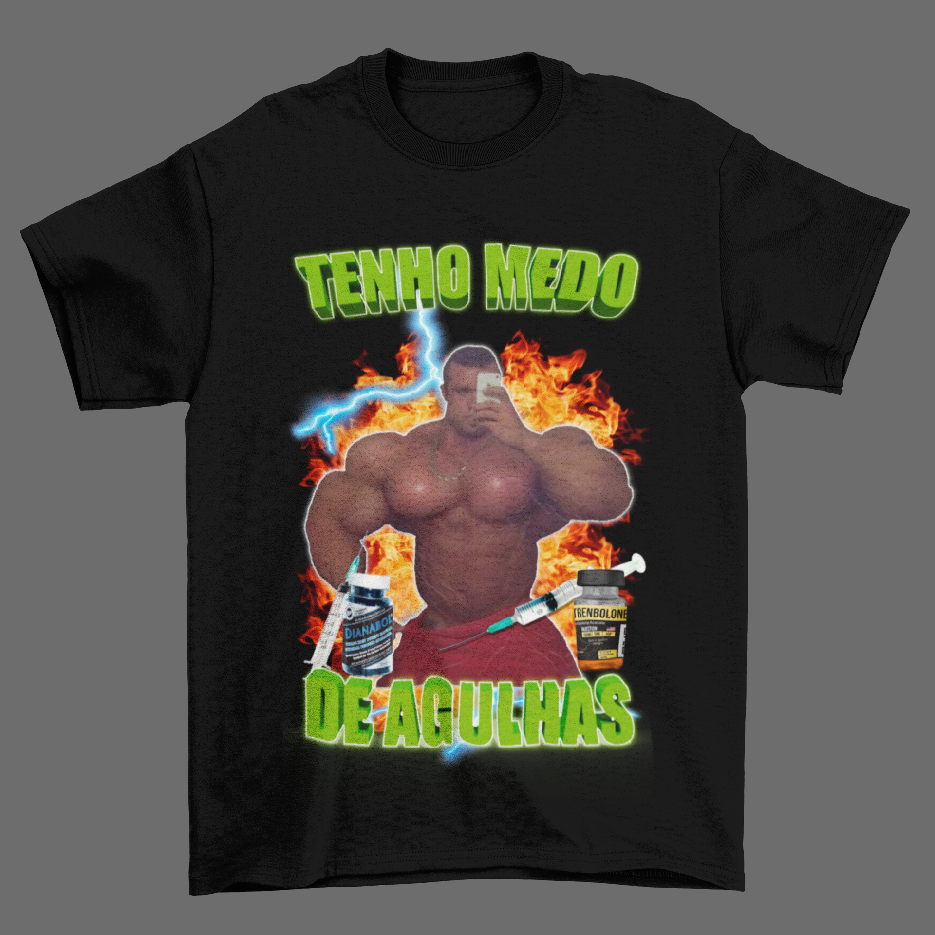 Nome do produto: Camiseta EU TENHO MEDO DE AGULHAS