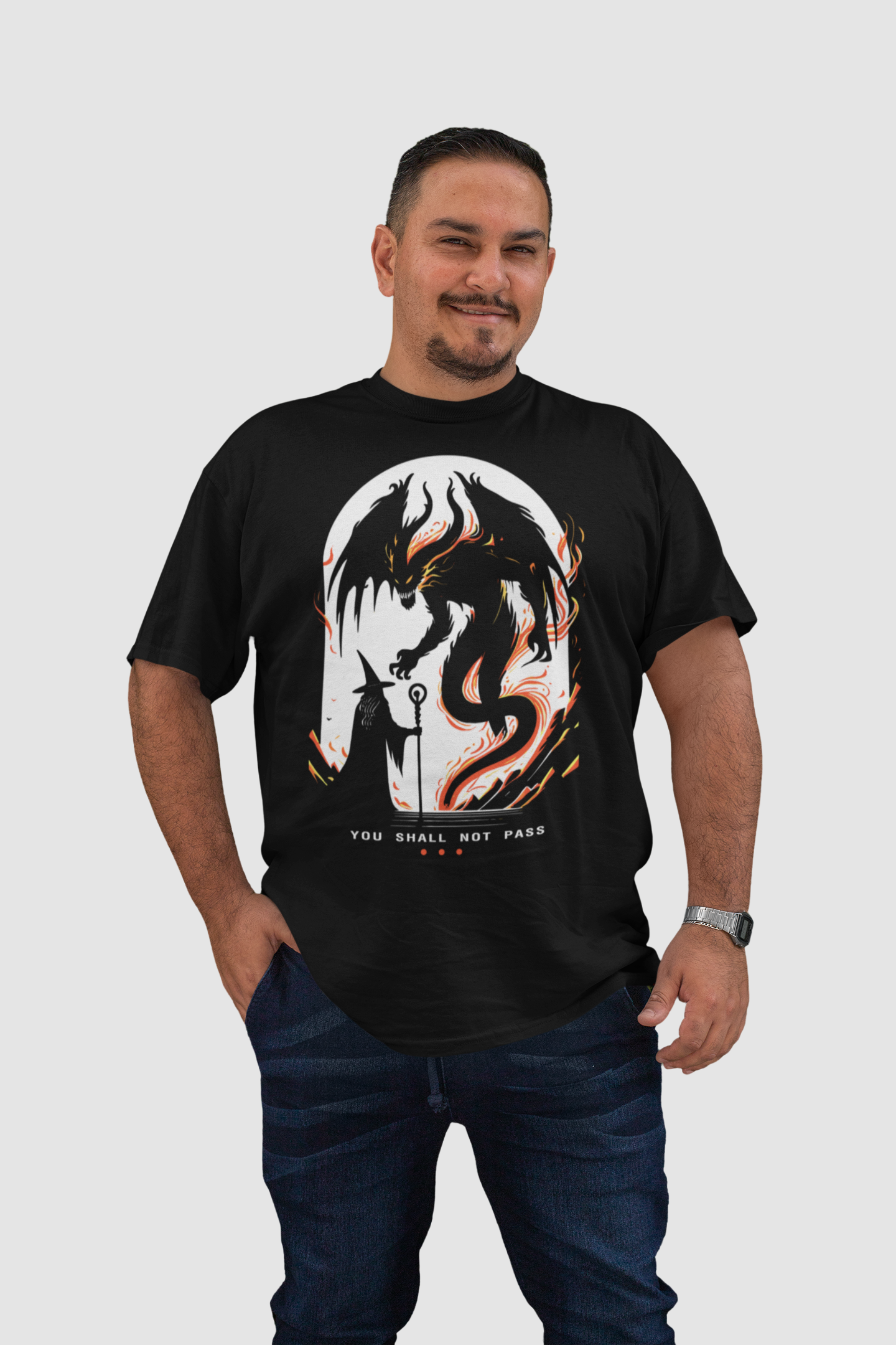 Camiseta Plus Size Unisex - You Shall Not Pass