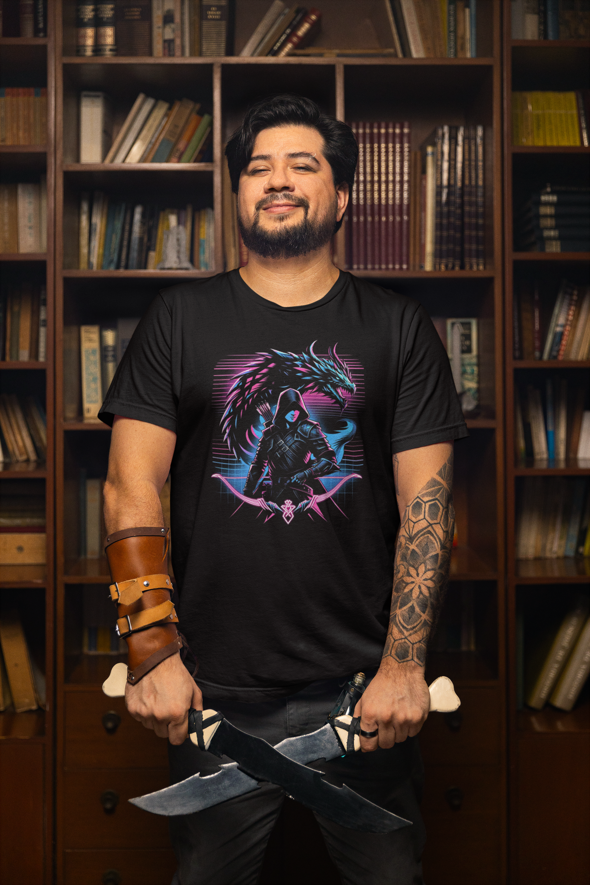 Camiseta - Ranger e Dragão Neon