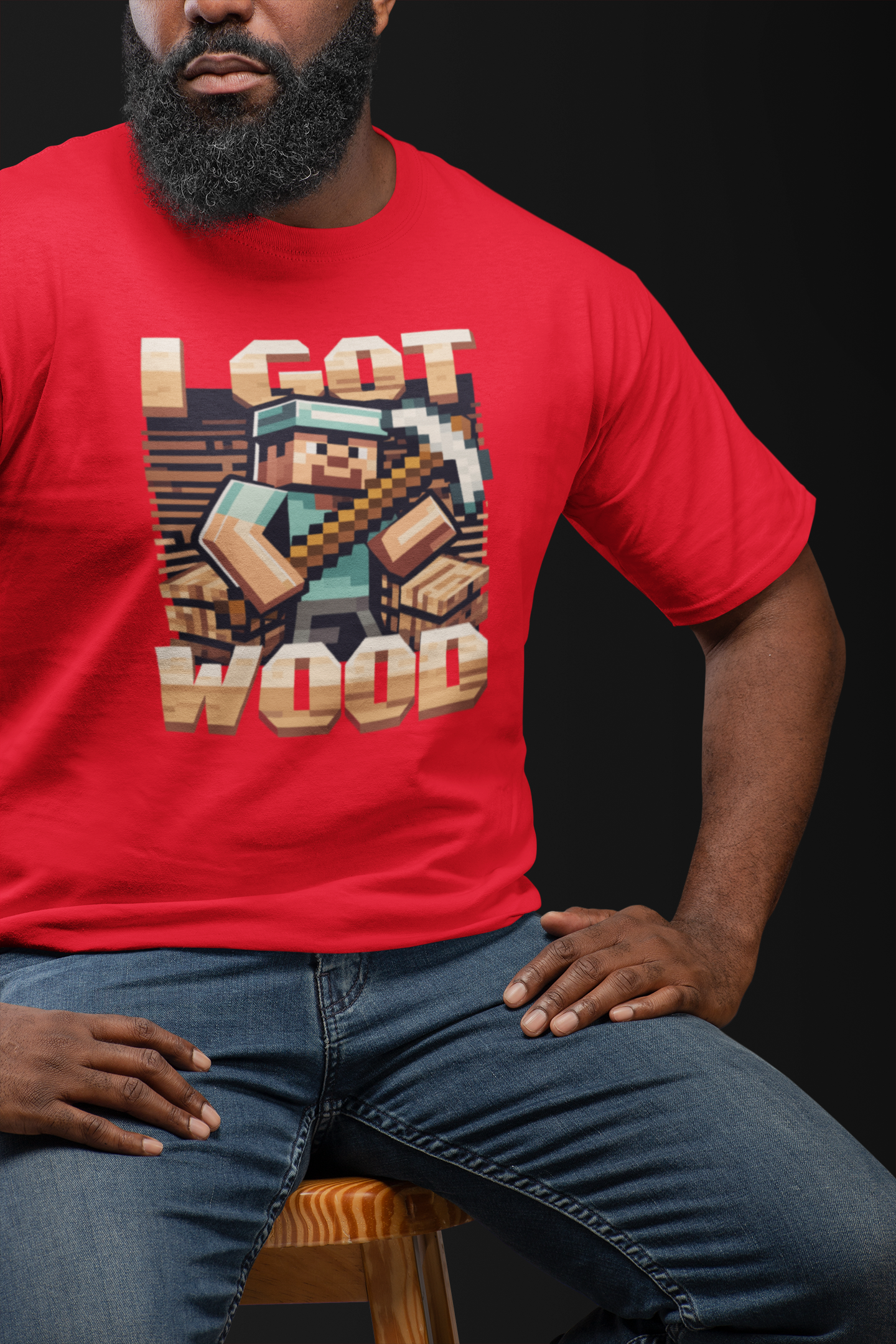 Camiseta - I Got Wood - Minecraft