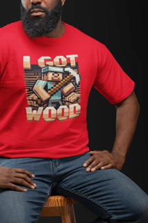 Camiseta - I Got Wood - Minecraft