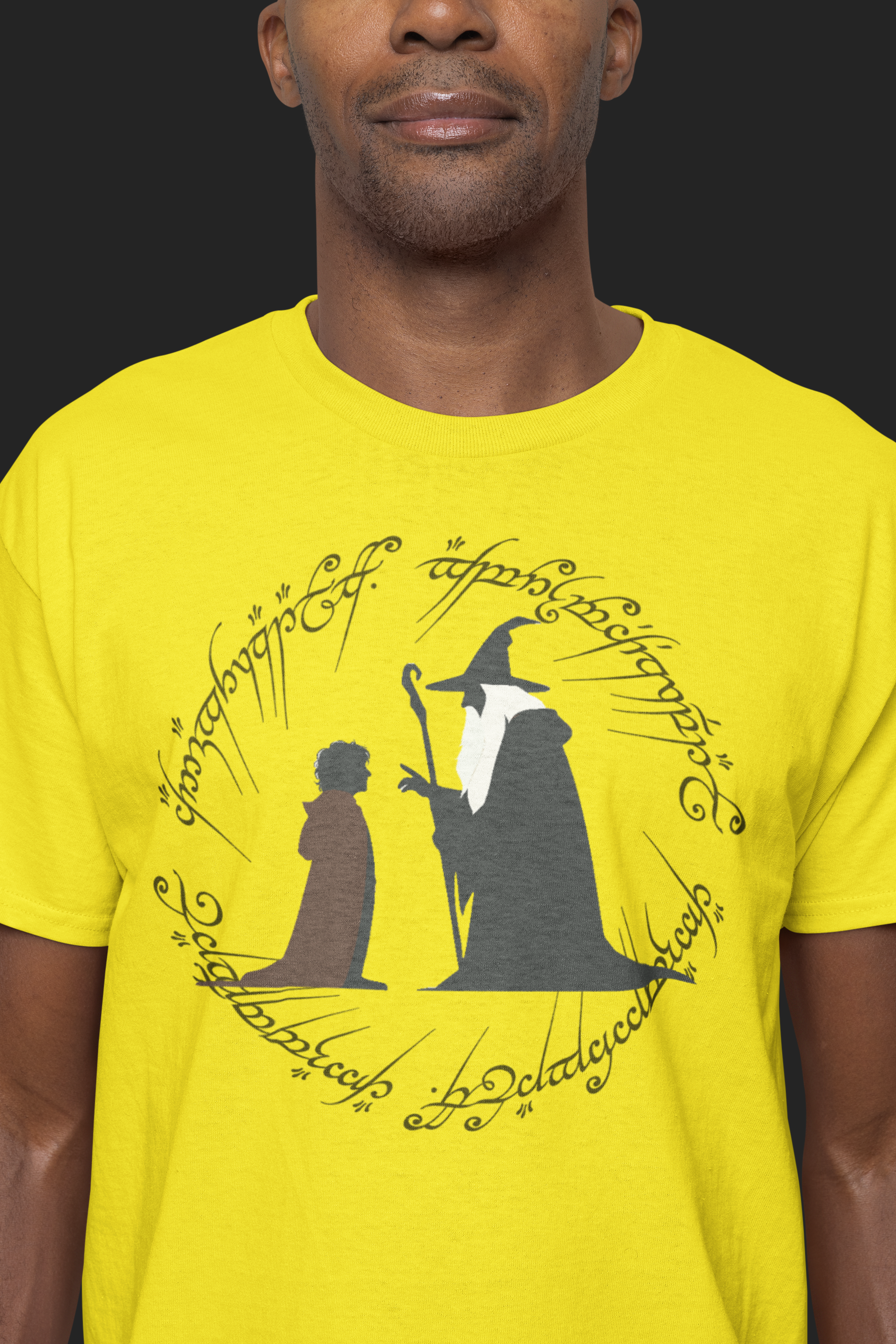 Camiseta - LOTR Bilbo e Gandalf